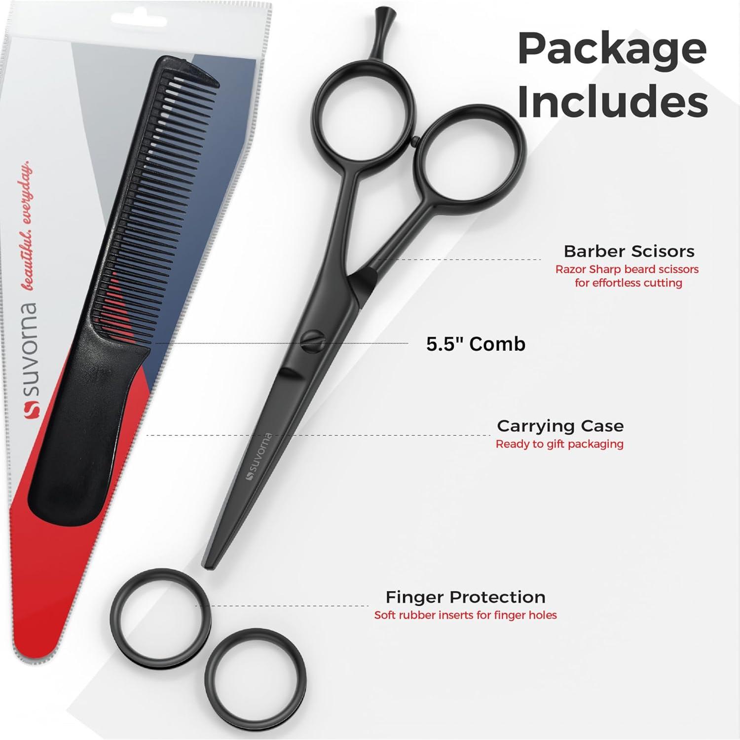 Tijeras Pequeñas Suvorna 12.7 cm para Barba y Aseo Facial