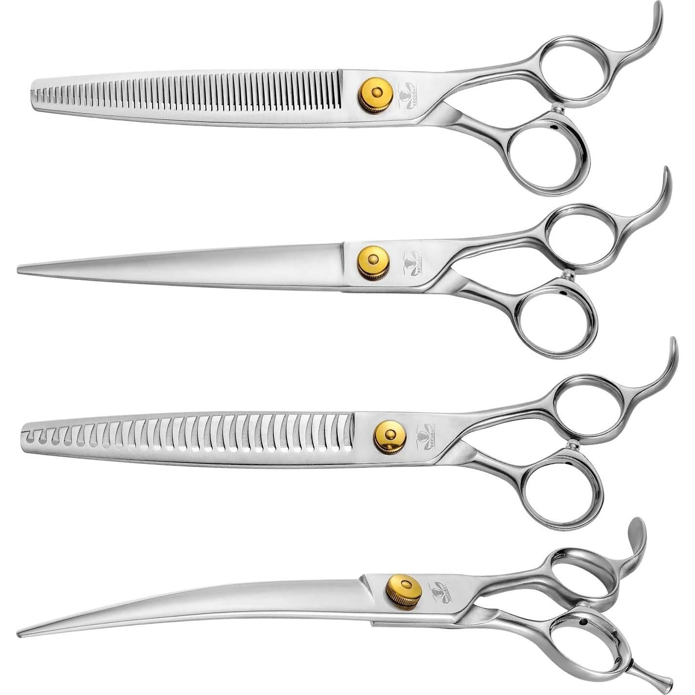 Set de Tijeras de Aseo Recubay Gold Mantis 4 Piezas 20.32 cm