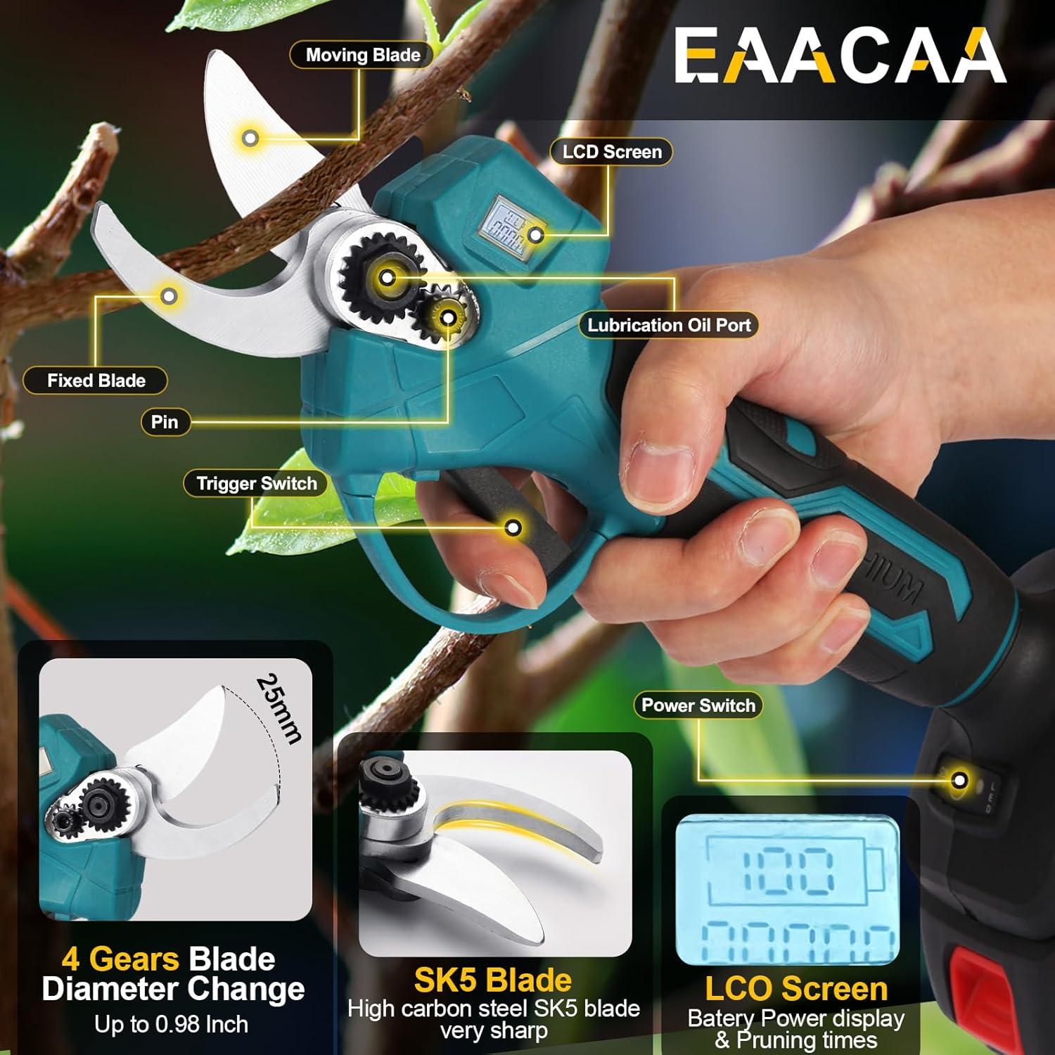 Tijeras de Podar Eléctricas Inalámbricas Eaacaa 150W 48V