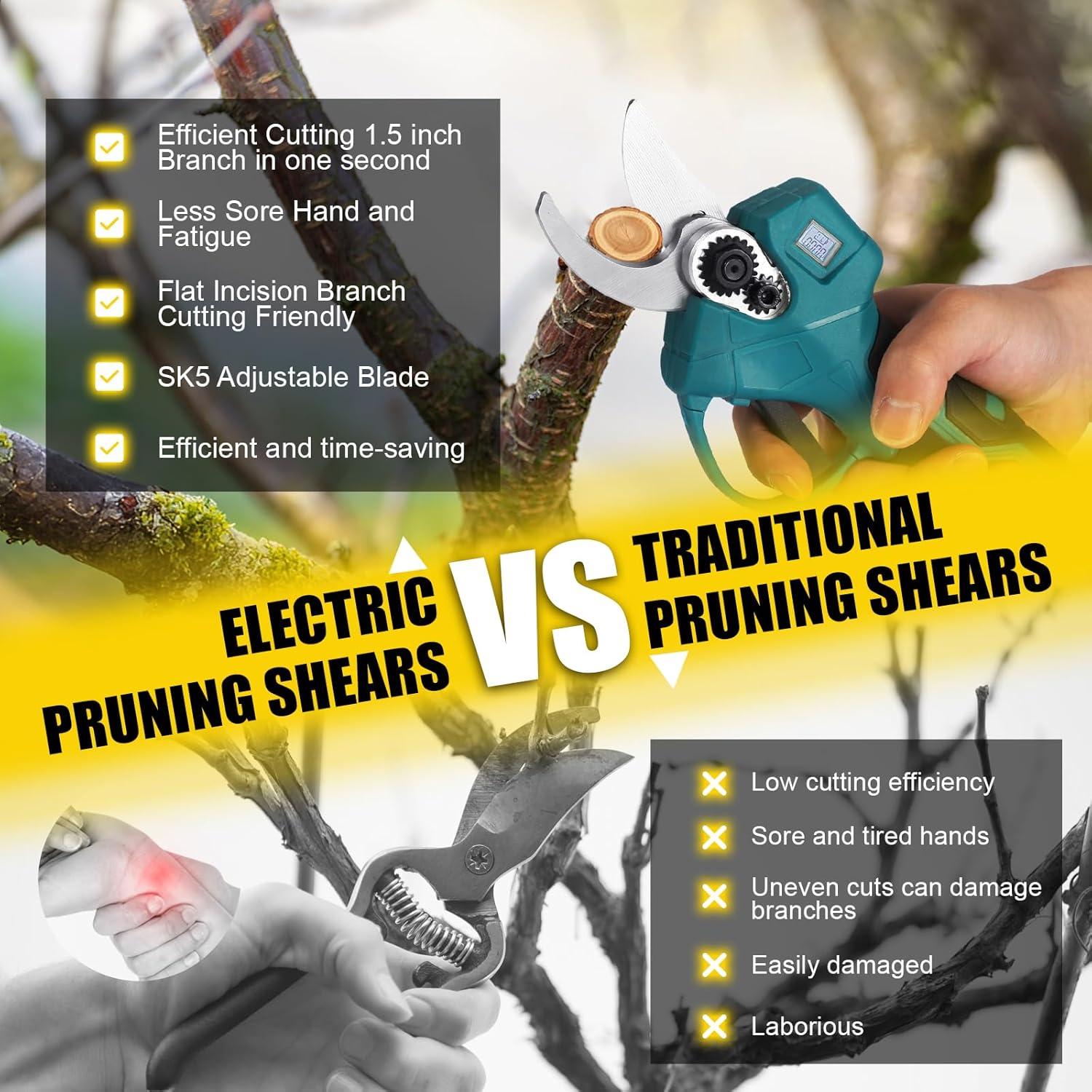 Tijeras de Podar Eléctricas Inalámbricas Eaacaa 150W 48V