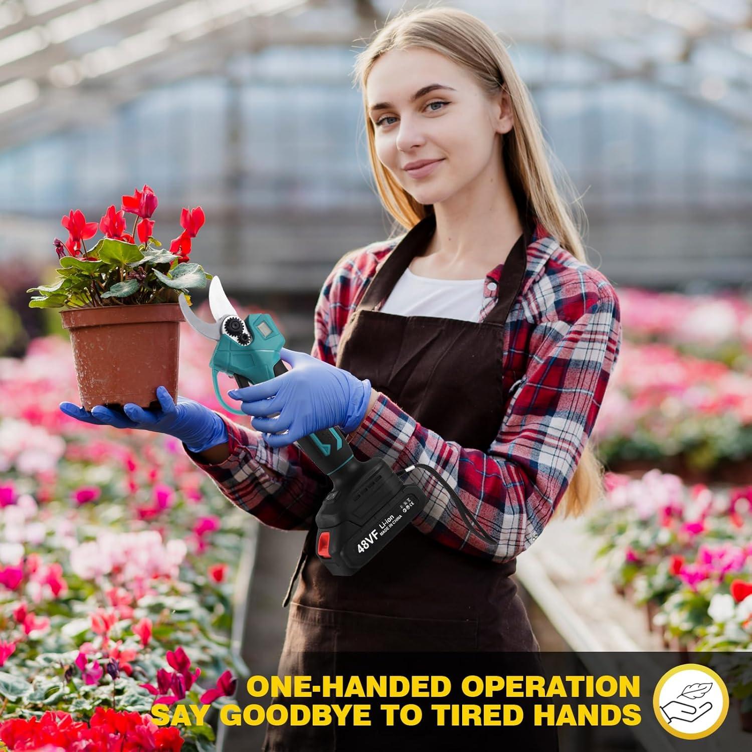 Tijeras de Podar Eléctricas Inalámbricas Eaacaa 150W 48V