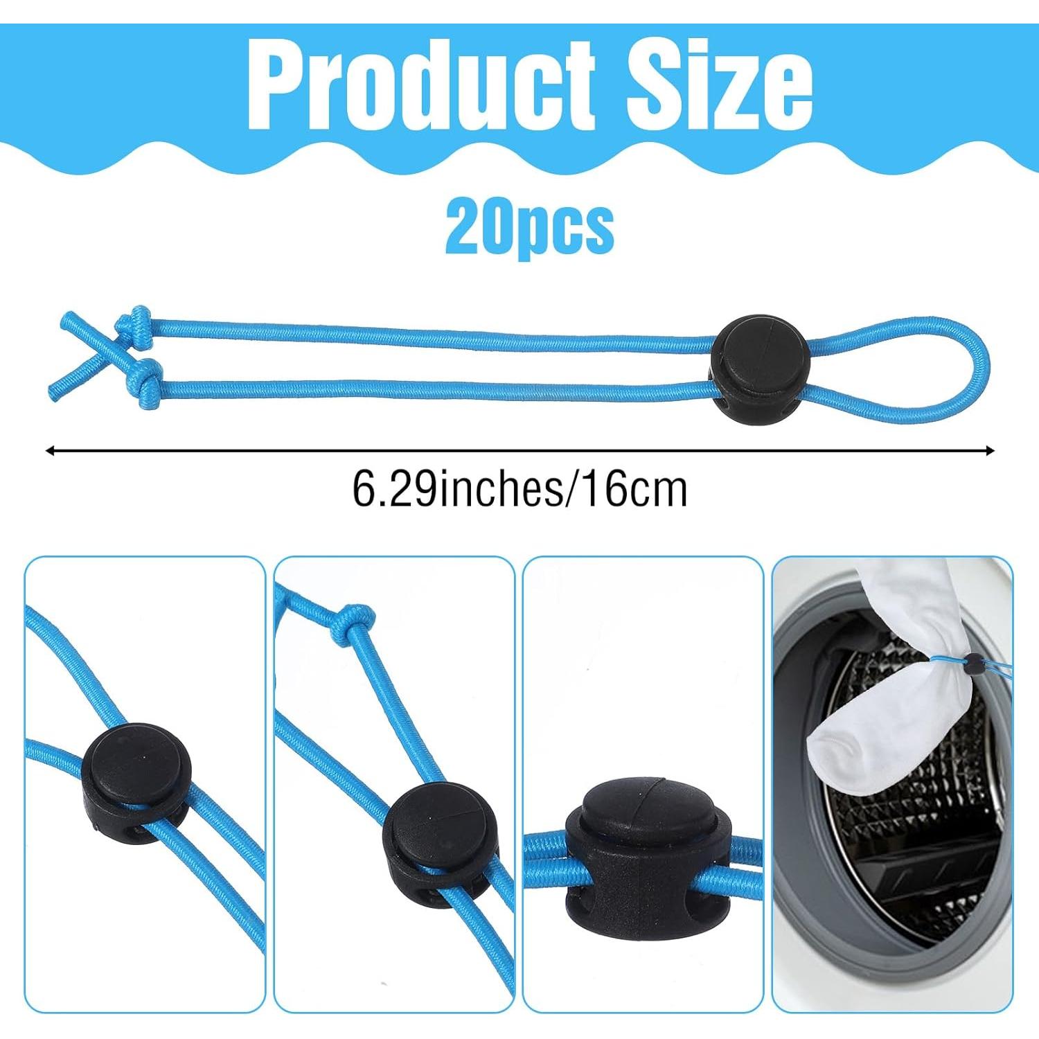 20 Clips para Calcetines de Lavandería Xinjoduz - 5 Colores