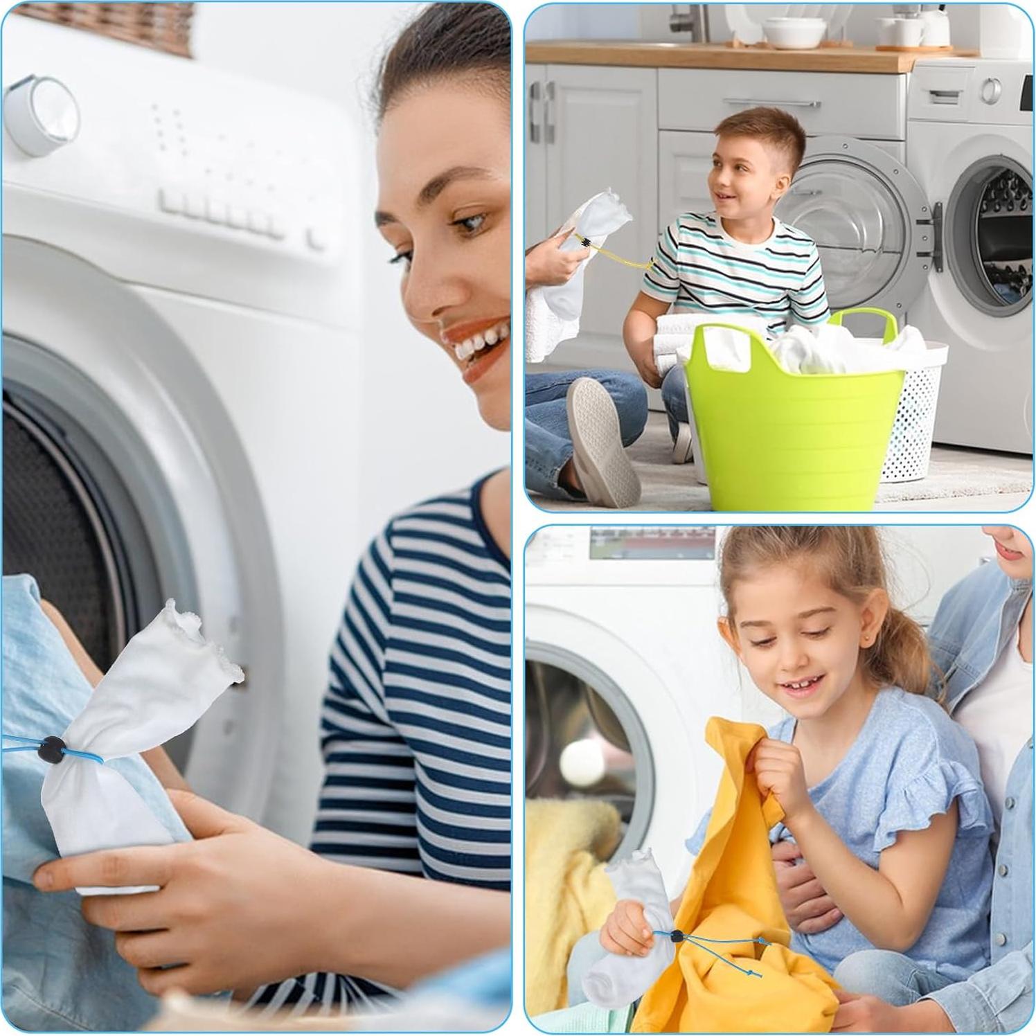 20 Clips para Calcetines de Lavandería Xinjoduz - 5 Colores