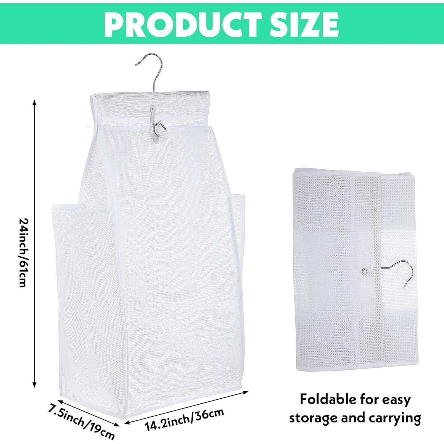 Cesta de Ropa Colgante Plegable Ubamdom 61x36 cm - 2 Pcs