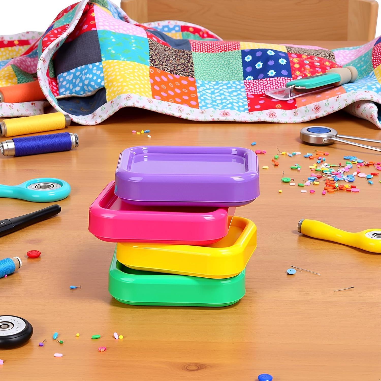 3 Almohadillas Magnéticas Cuadradas WLSuDHoncc para Coser