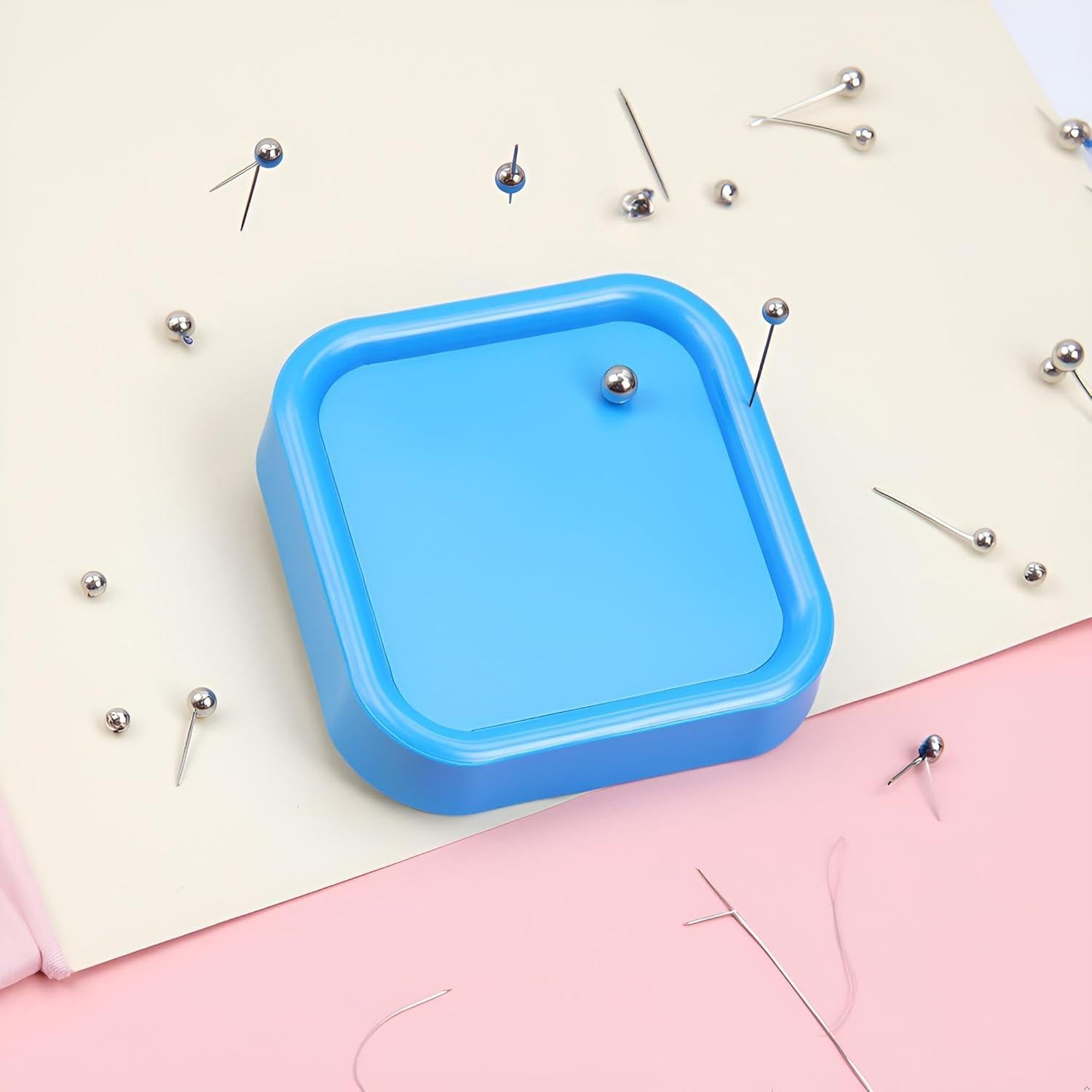 Almohadilla Magnética Cuadrada Htppzjr para Alfileres - Azul Claro