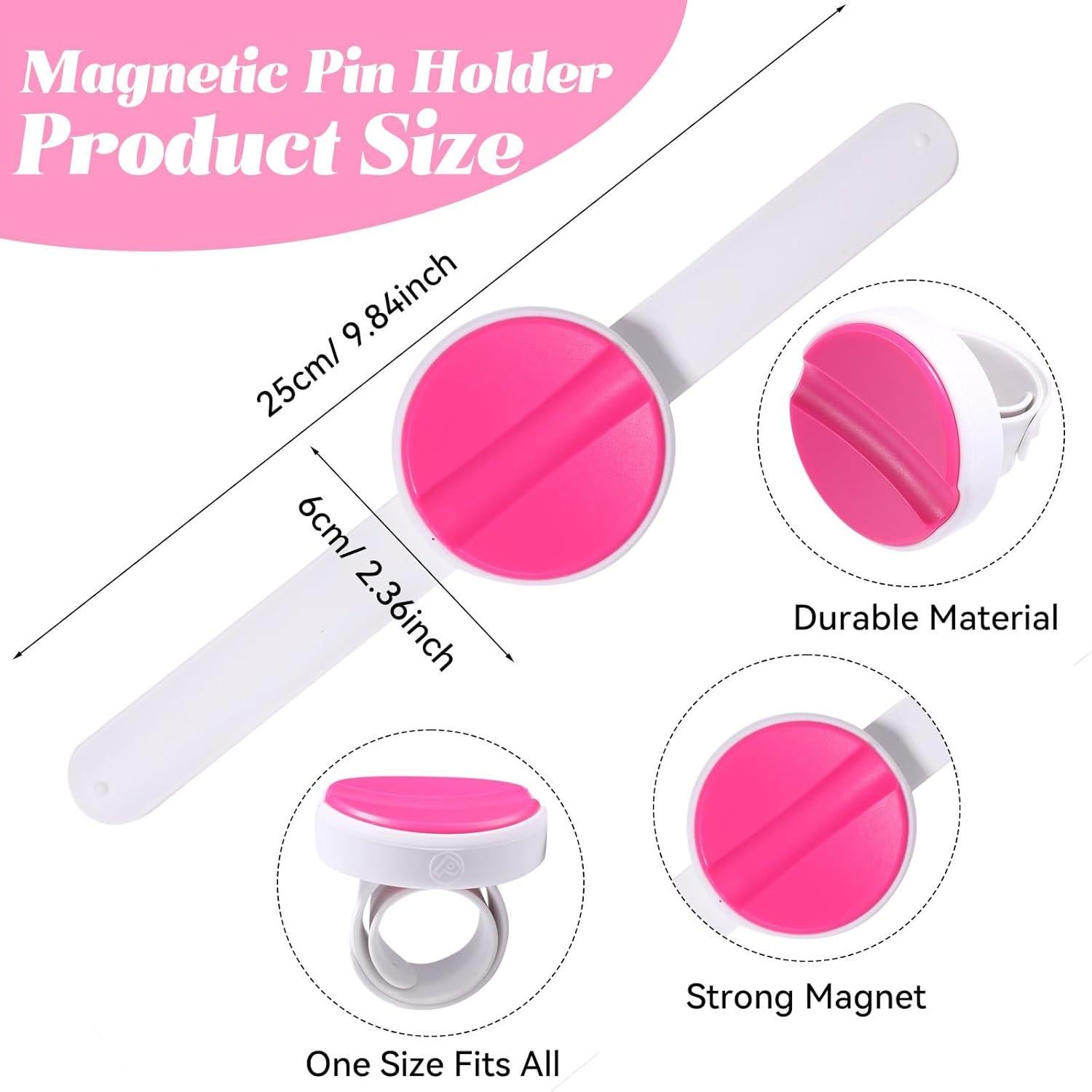 Soporte Magnético para Alfileres Hollima Rosa - Organizador de Costura