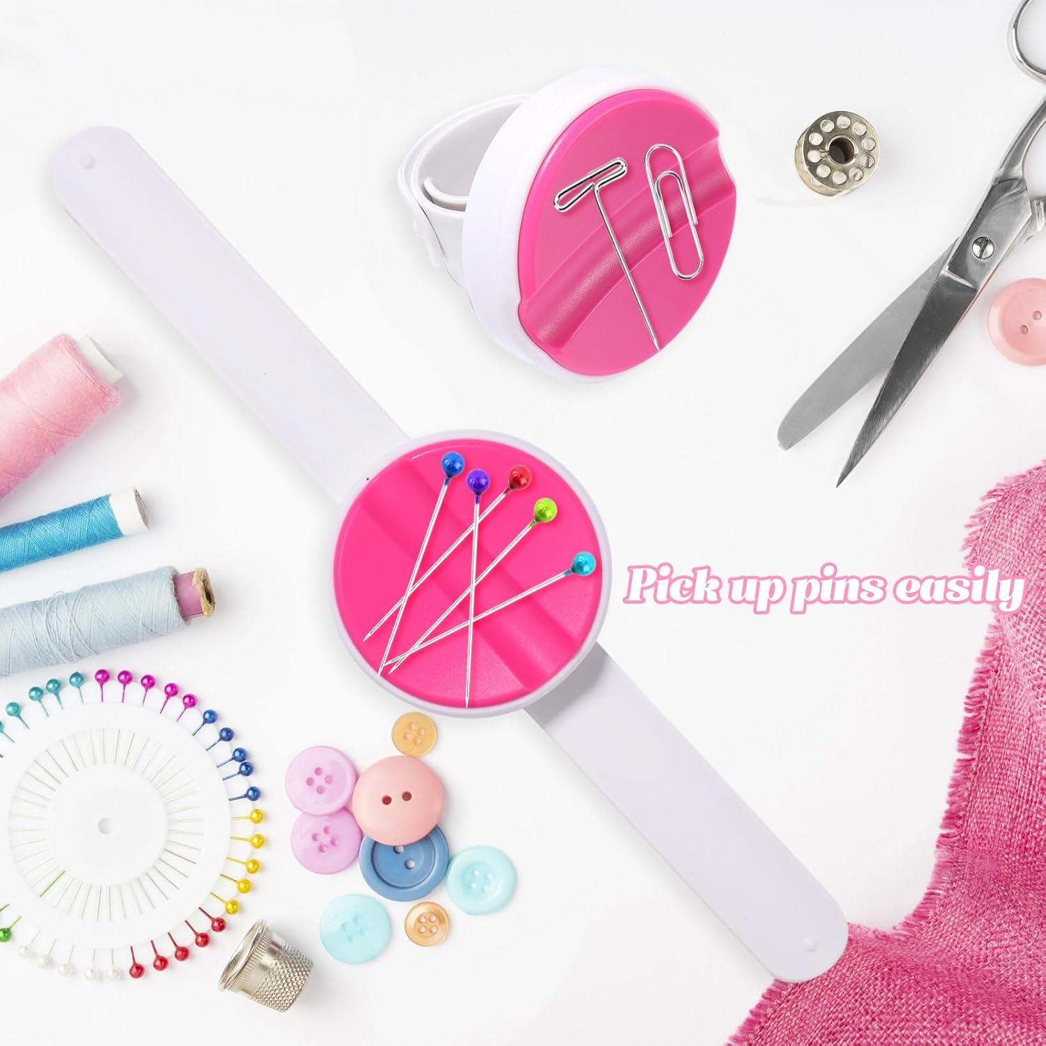 Soporte Magnético para Alfileres Hollima Rosa - Organizador de Costura