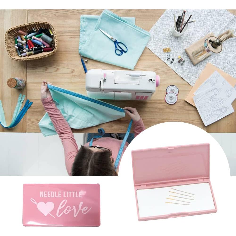 Caja de Agujas Magnética Saycker Rosa 11x7 cm Portátil