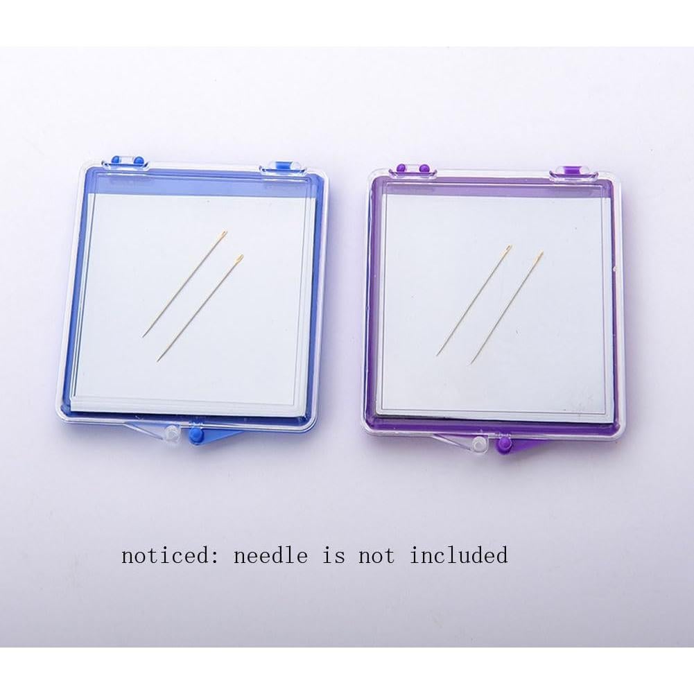 2 Piezas Caja de Almacenamiento de Agujas Magnéticas Luzen 8.2x6.9cm