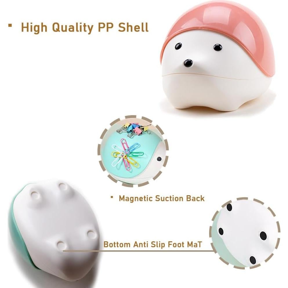 Organizador de Escritorio ZORZA Erizo Magnético Rosa 1Pcs