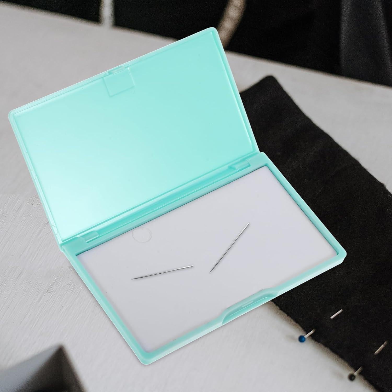 Estuche de Agujas de Coser Magnético Gatuida Verde 11x6.6 cm