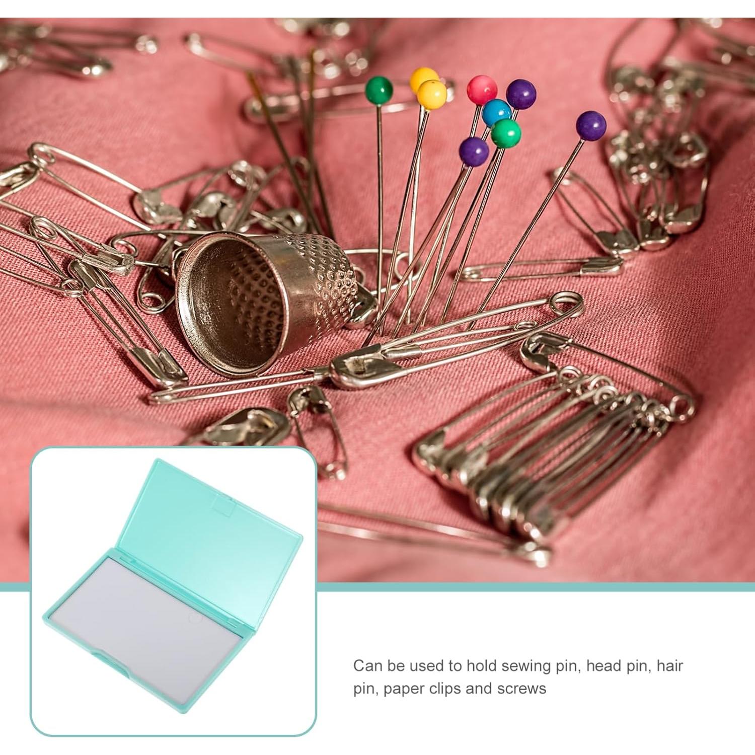 Estuche de Agujas de Coser Magnético Gatuida Verde 11x6.6 cm