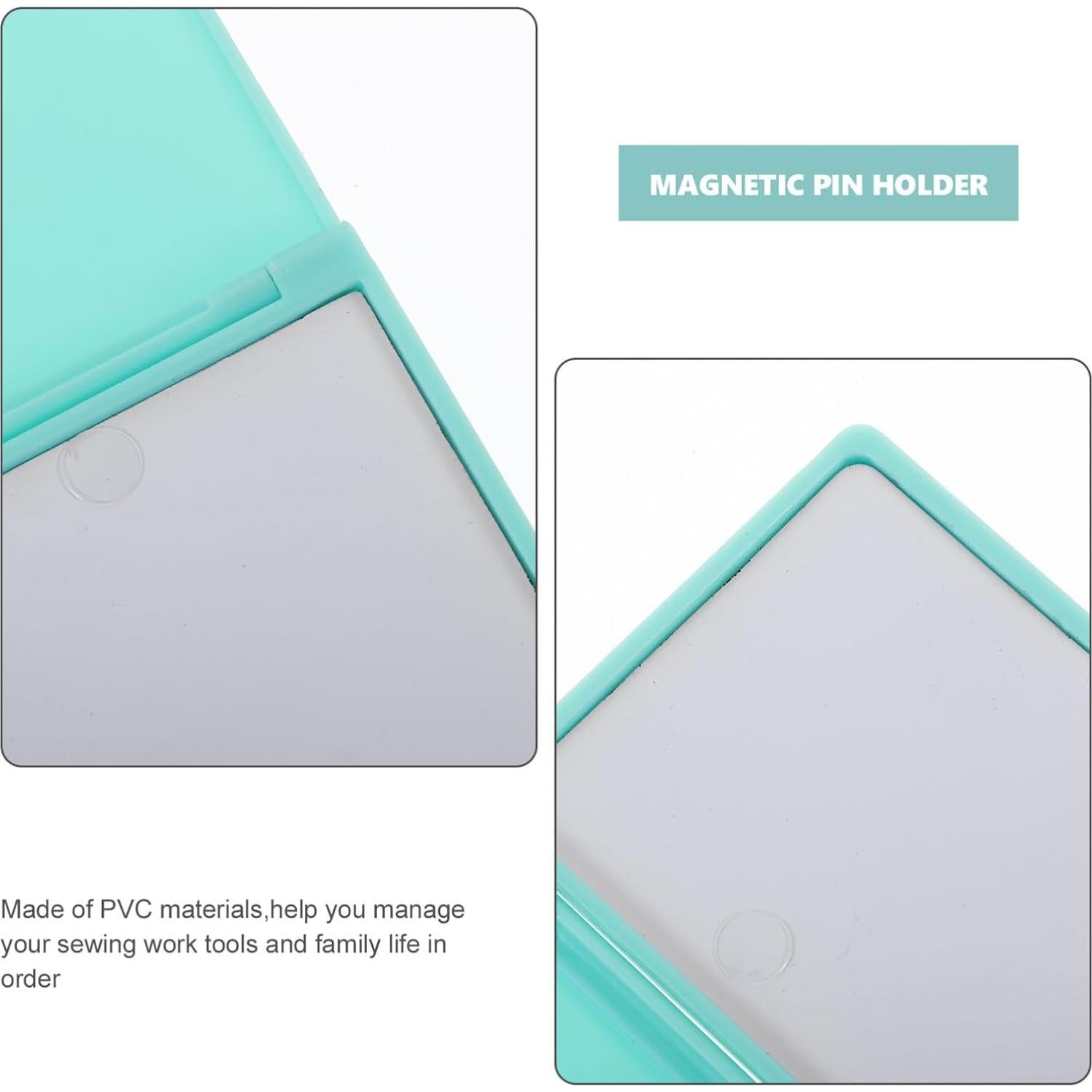 Estuche de Agujas de Coser Magnético Gatuida Verde 11x6.6 cm