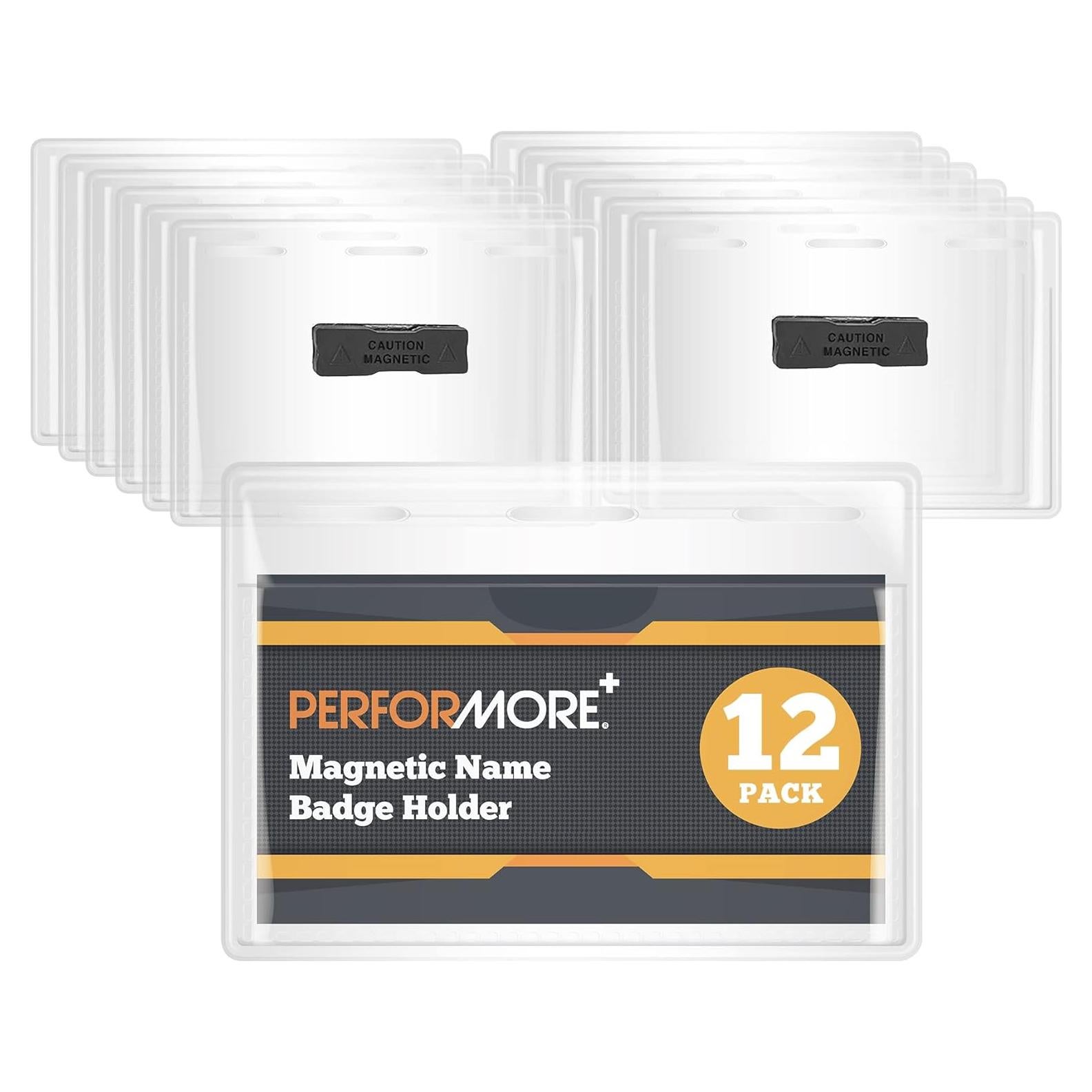 Paquete de 12 Sujetadores Magnéticos Performore 10x7.6 cm