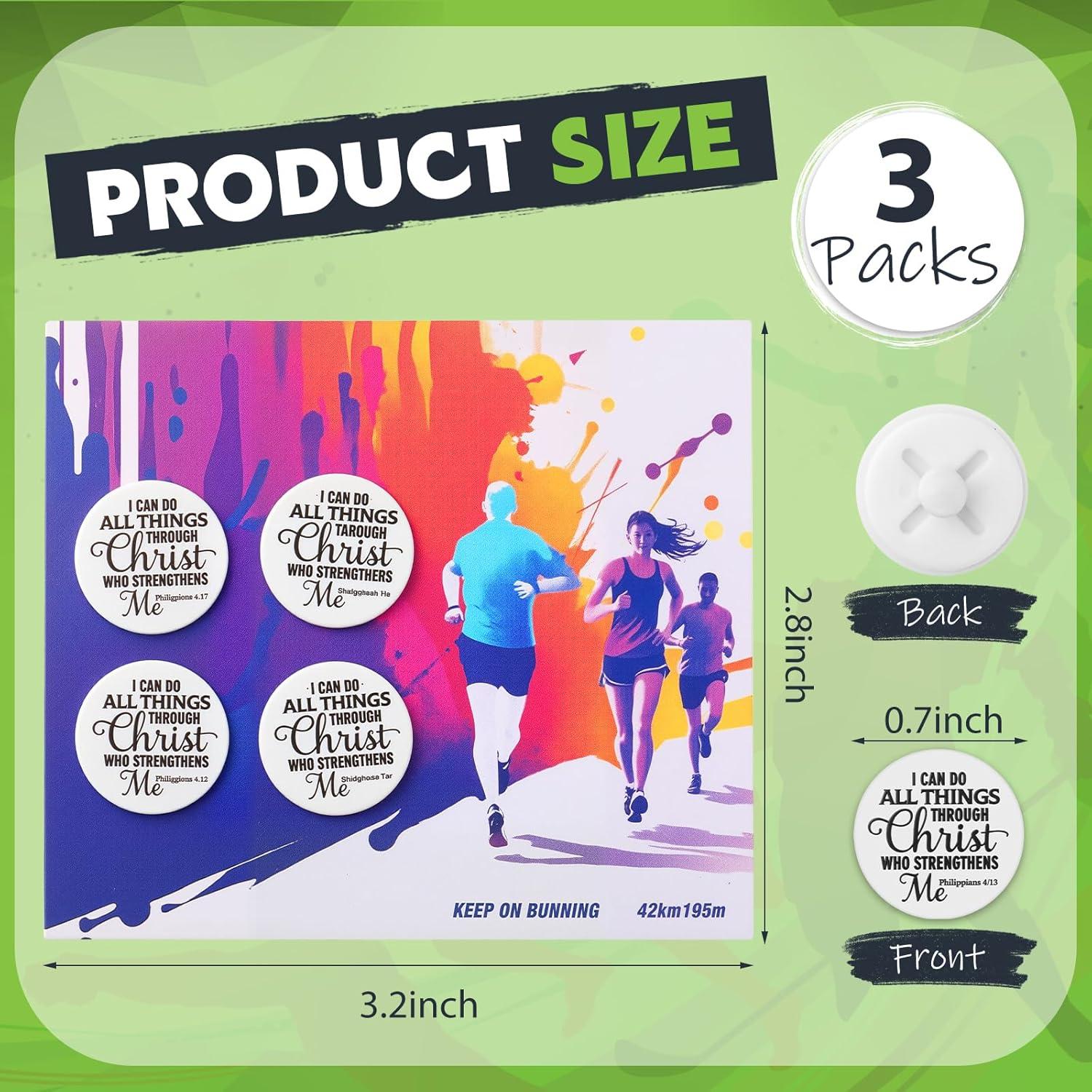 12 Clips para Número de Carrera Suncalla - Reutilizables Blancos