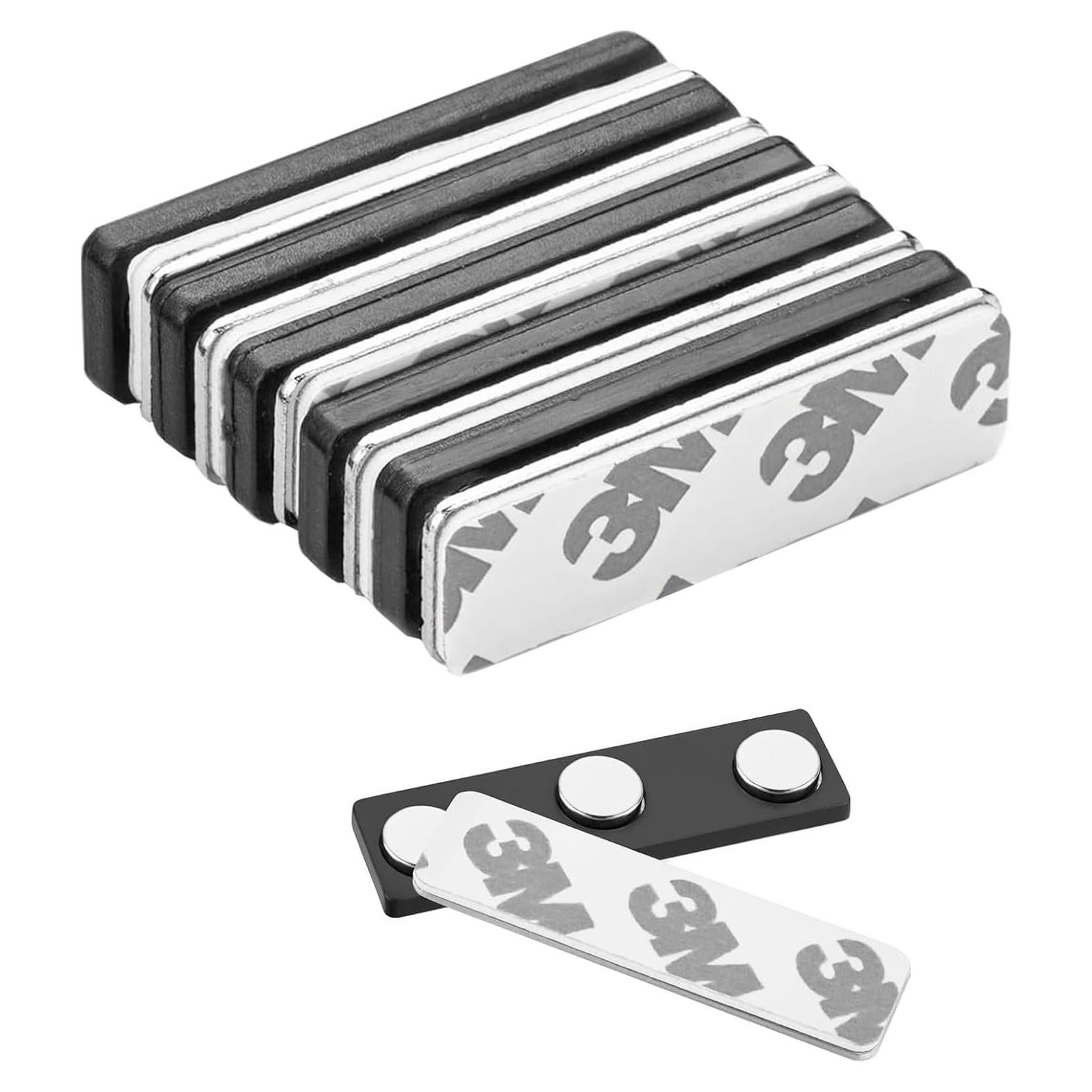 Paquete de 5 Imanes Magnéticos OLPDDZ con Adhesivo 3M Negro