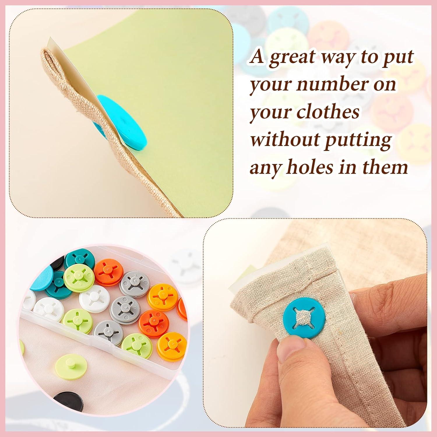 Clips para Número de Carrera Juexica KM2473 - 12 Piezas