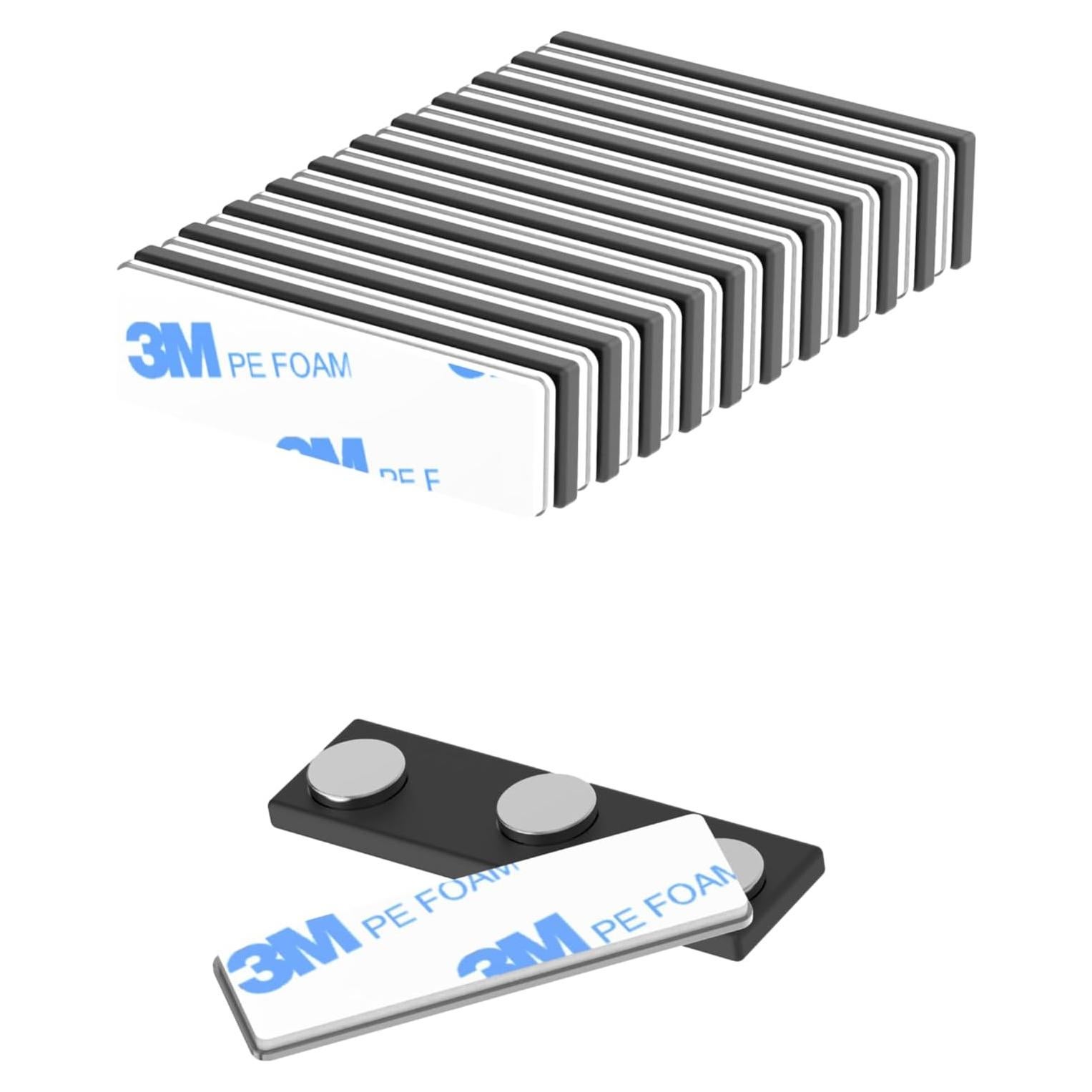 Imanes Magnéticos para Etiquetas de Nombre AplysiaTech - 12 Piezas