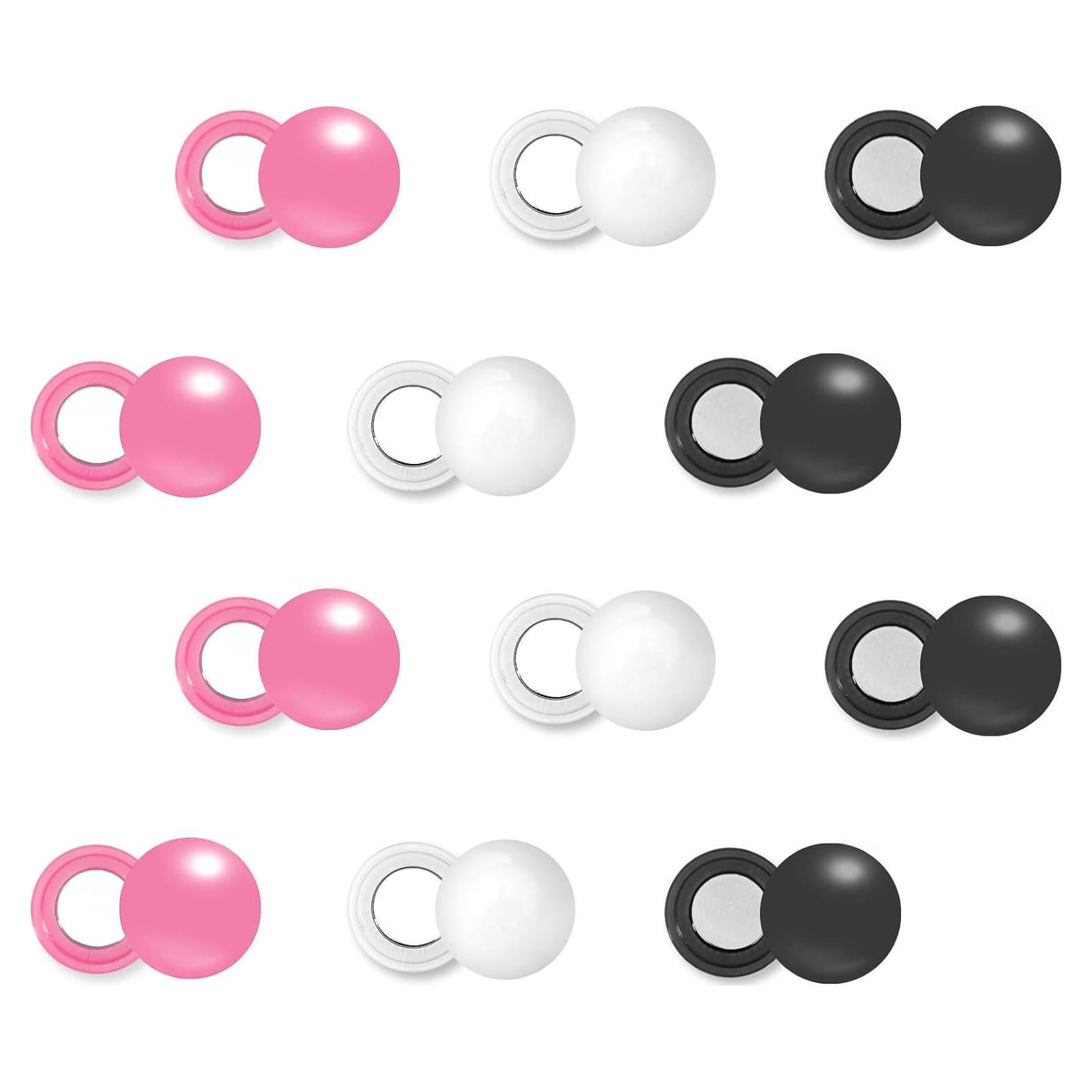 12 Pares de Clips Magnéticos Tinoaly para Número de Carrera