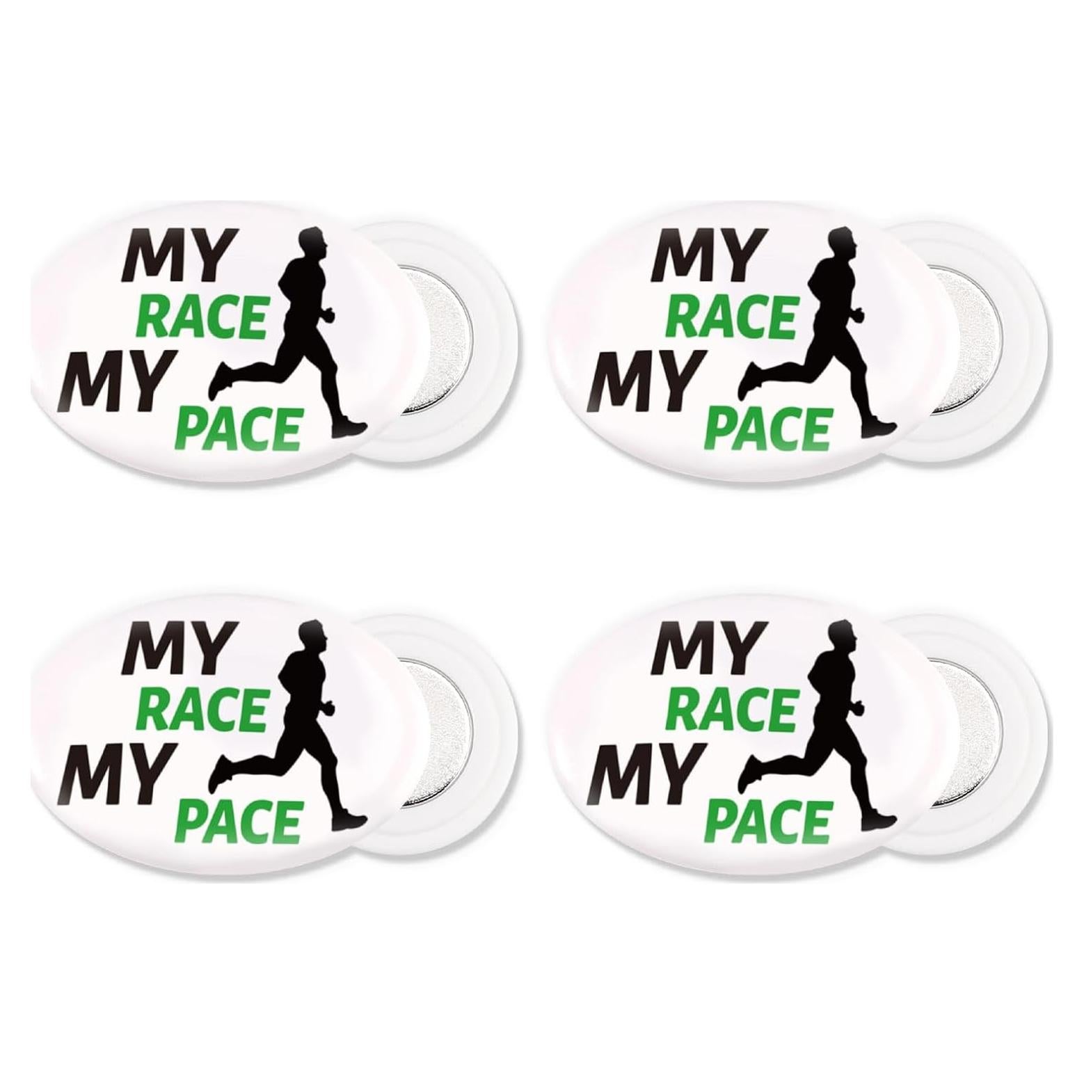 4 Pares de Clips Magnéticos Tinoaly para Número de Carrera