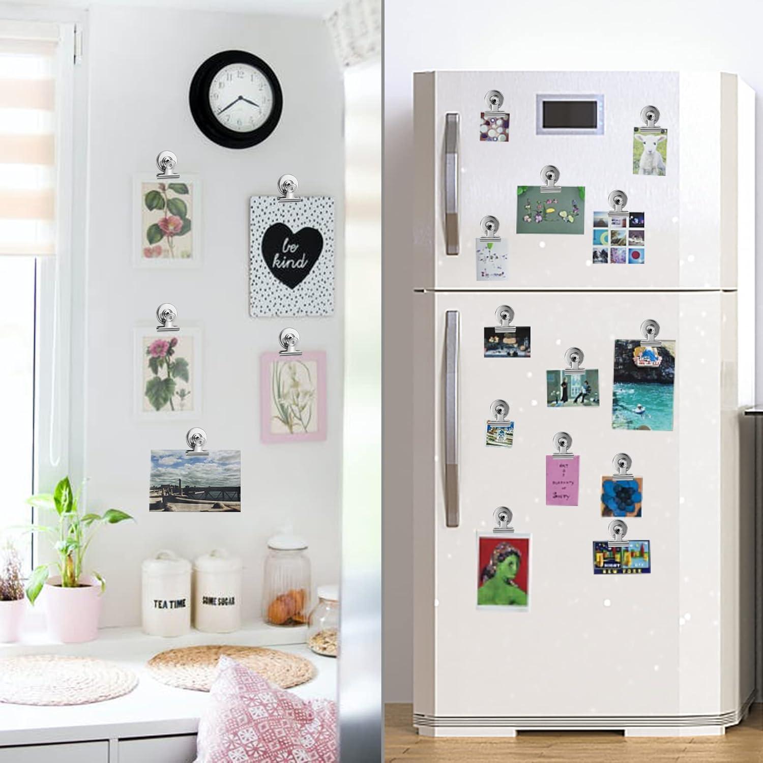 Clips Magnéticos FINDMAG 12 Piezas Acero Inoxidable Plateado