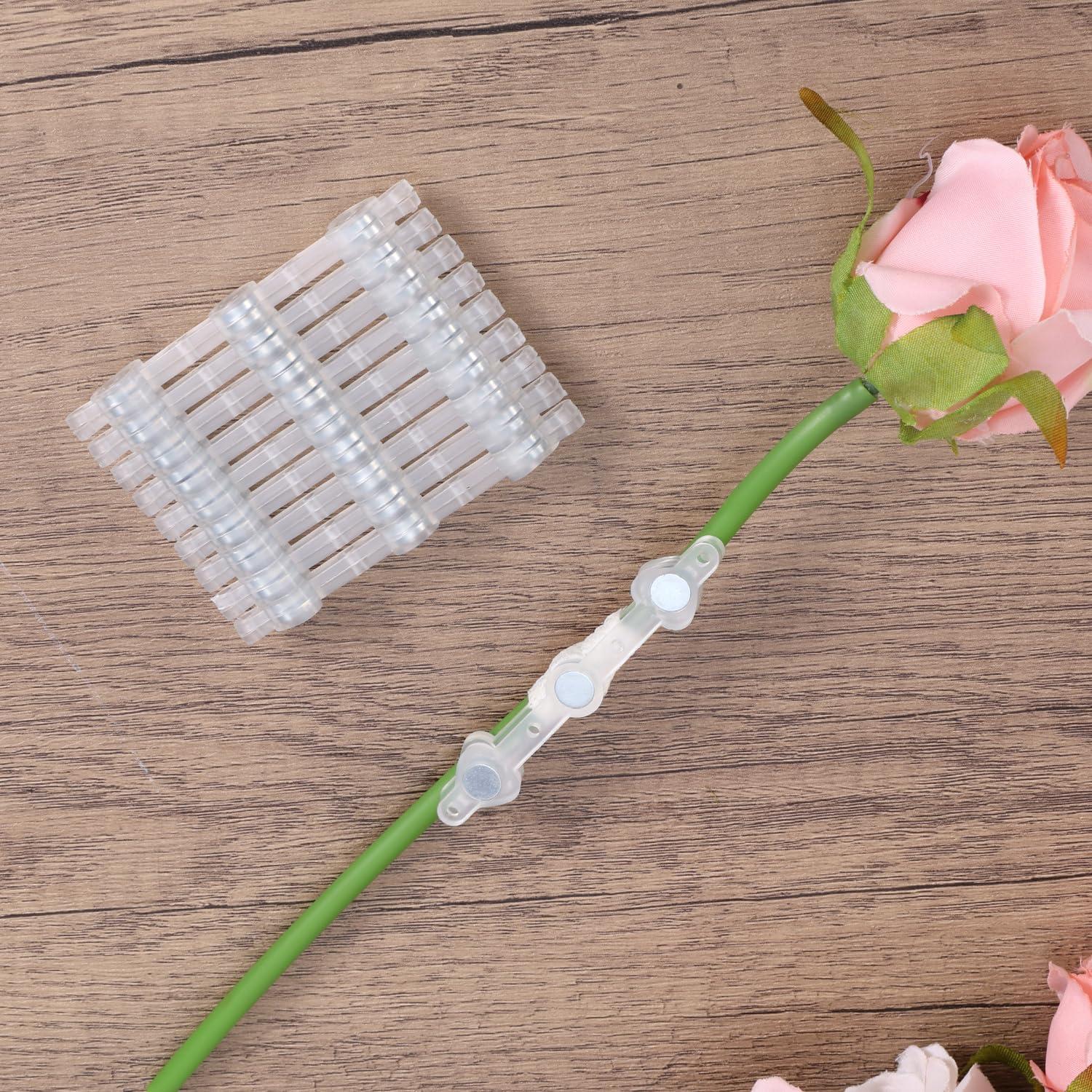 10 Imanes de Boutonniere Transparentes Lasuroa 7x1.2cm