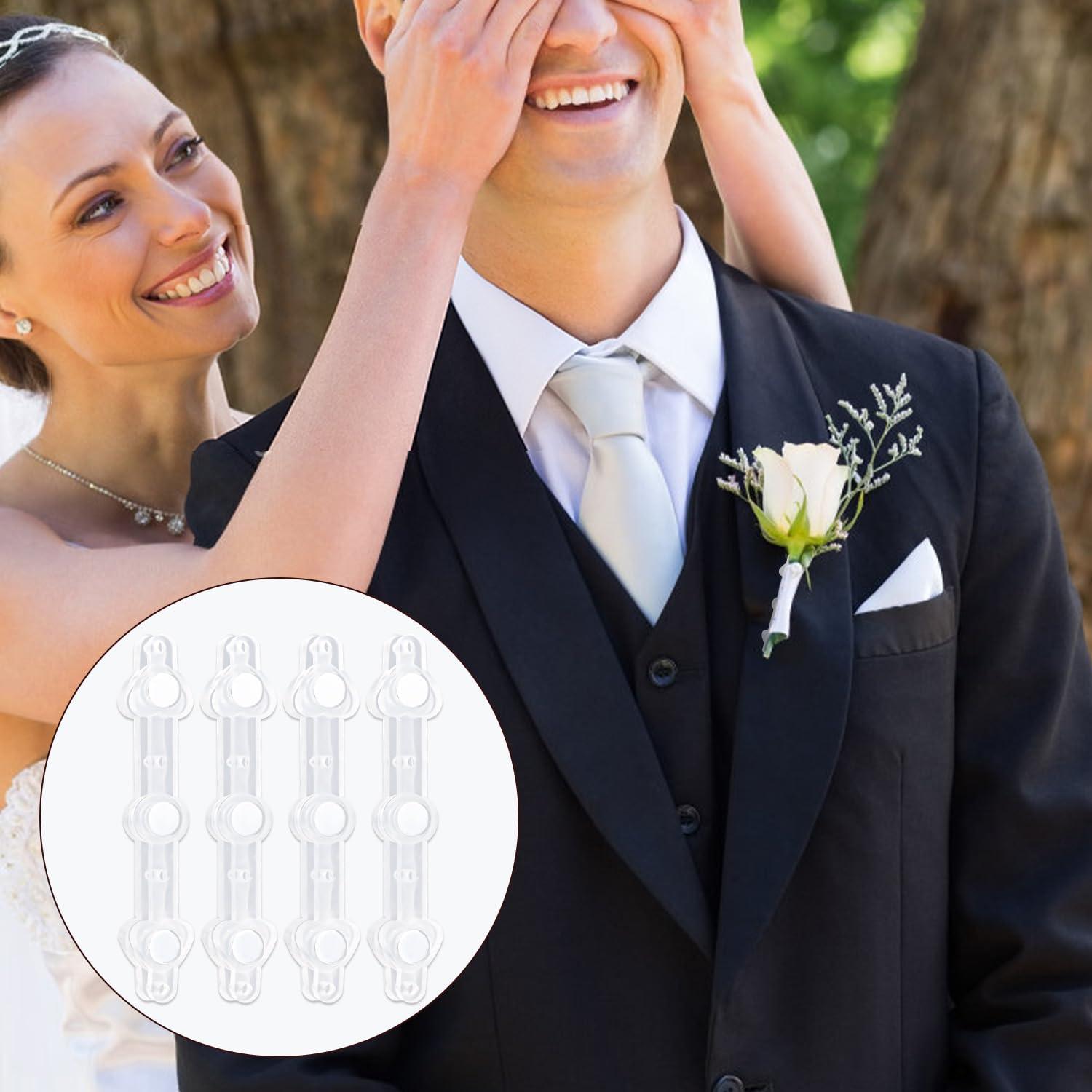 10 Imanes de Boutonniere Transparentes Lasuroa 7x1.2cm