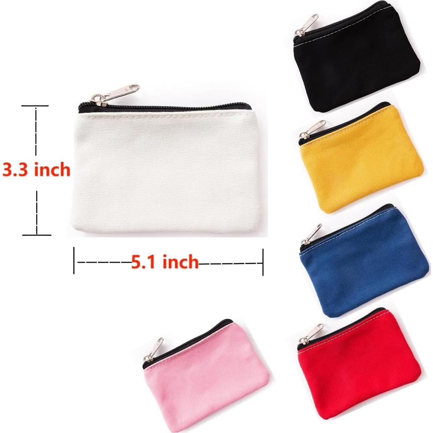 Juego de 6 Monederos de Lona WDCFXY 7 x 13 cm Colores Variados