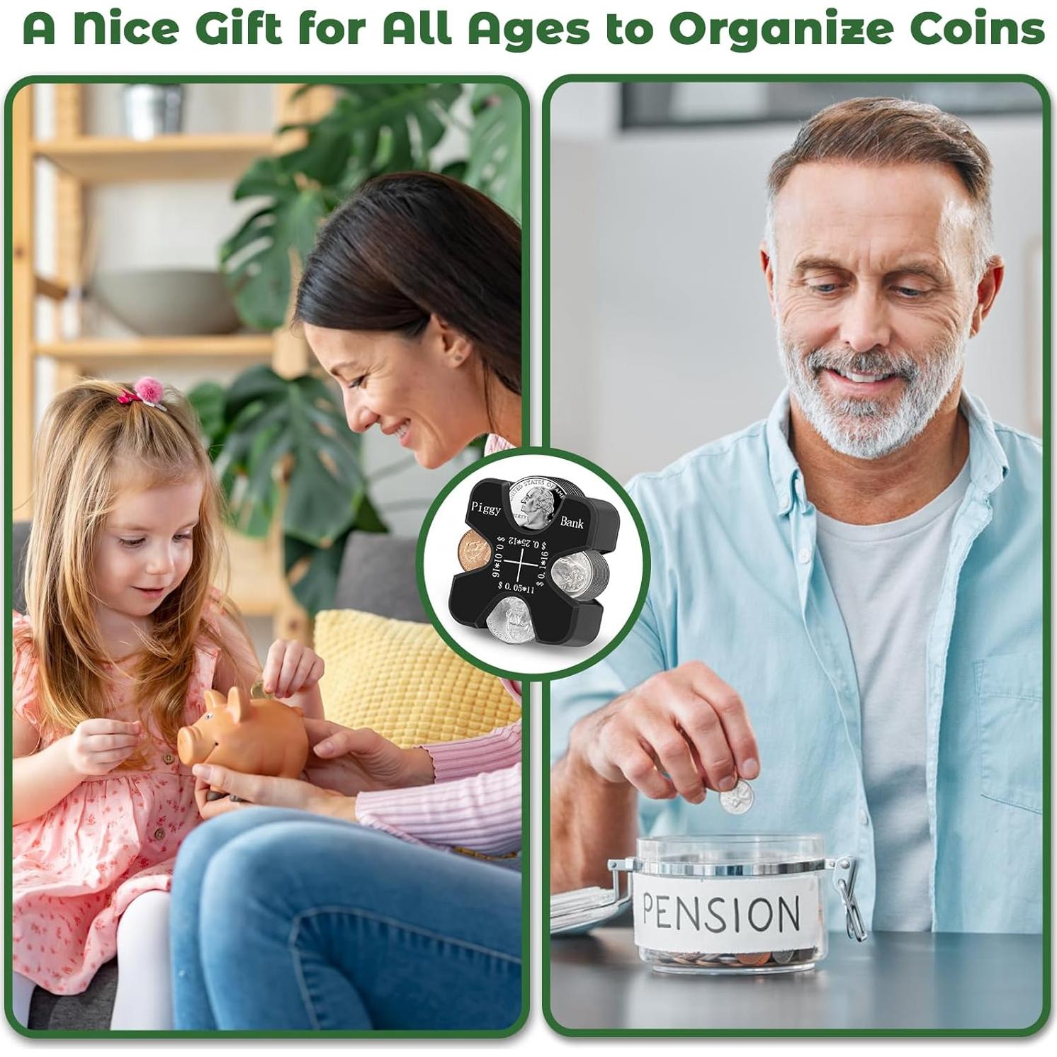 Organizador de Monedas Portátil WAEKIYTL - 55 Monedas, Silicona Negra