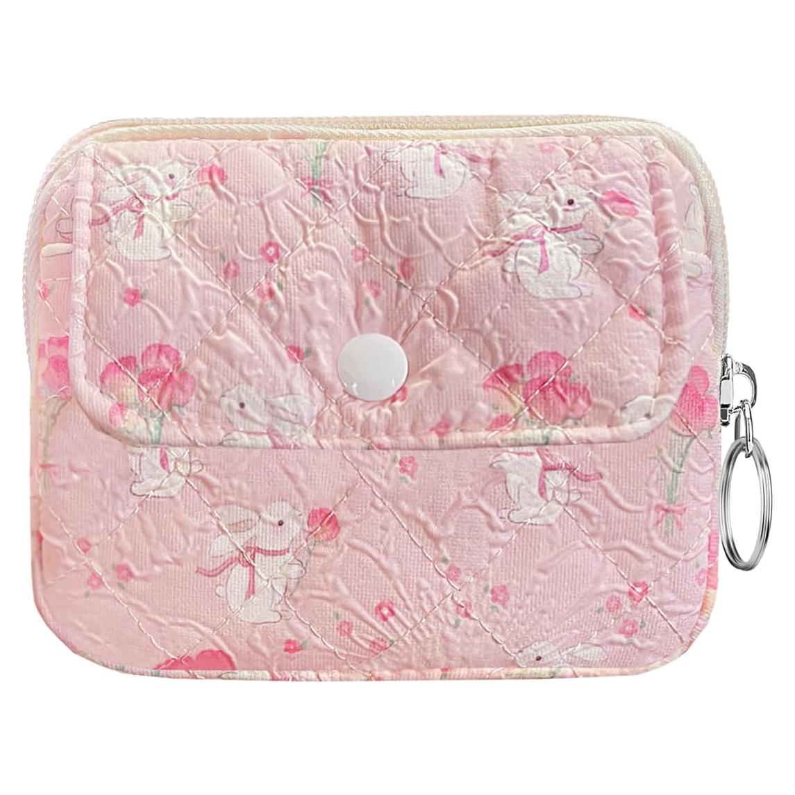 Monedero Acolchado de Algodón Modacarry Floral 12.7x10.2cm