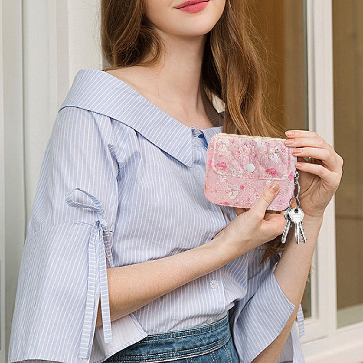 Monedero Acolchado de Algodón Modacarry Floral 12.7x10.2cm