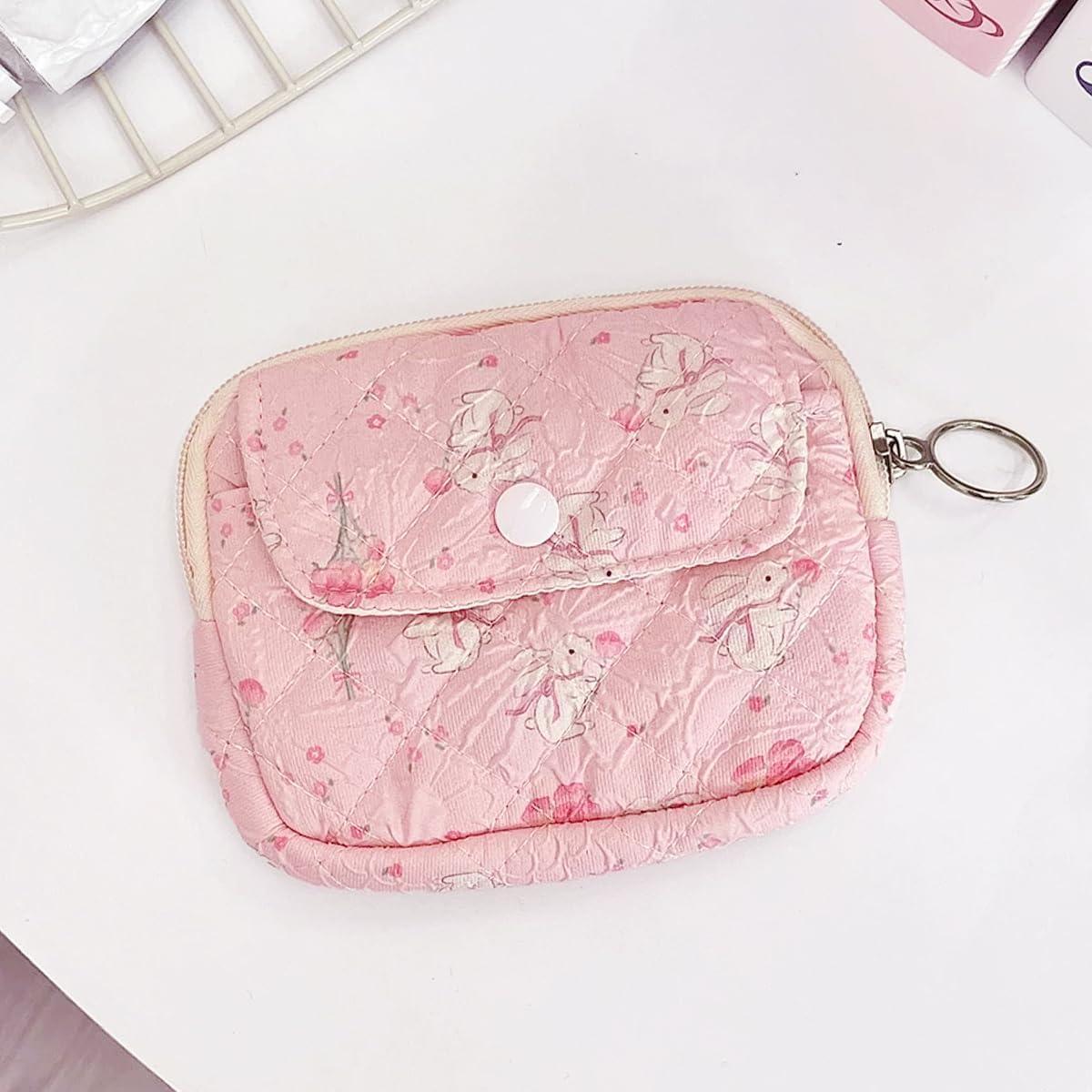 Monedero Acolchado de Algodón Modacarry Floral 12.7x10.2cm