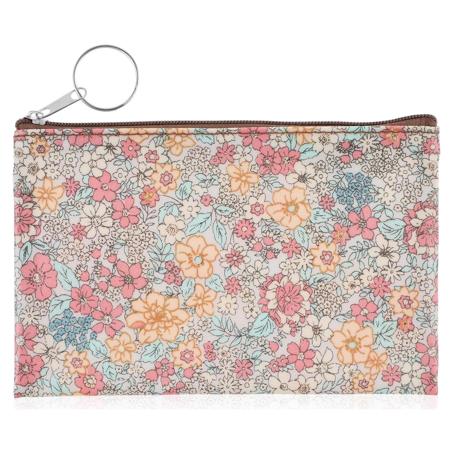 Monedero Pequeño Amabro Beige para Mujeres con Cremallera