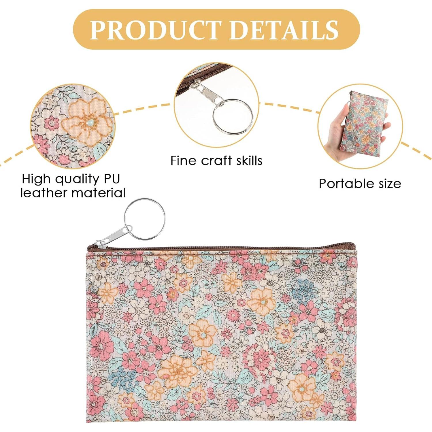 Monedero Pequeño Amabro Beige para Mujeres con Cremallera