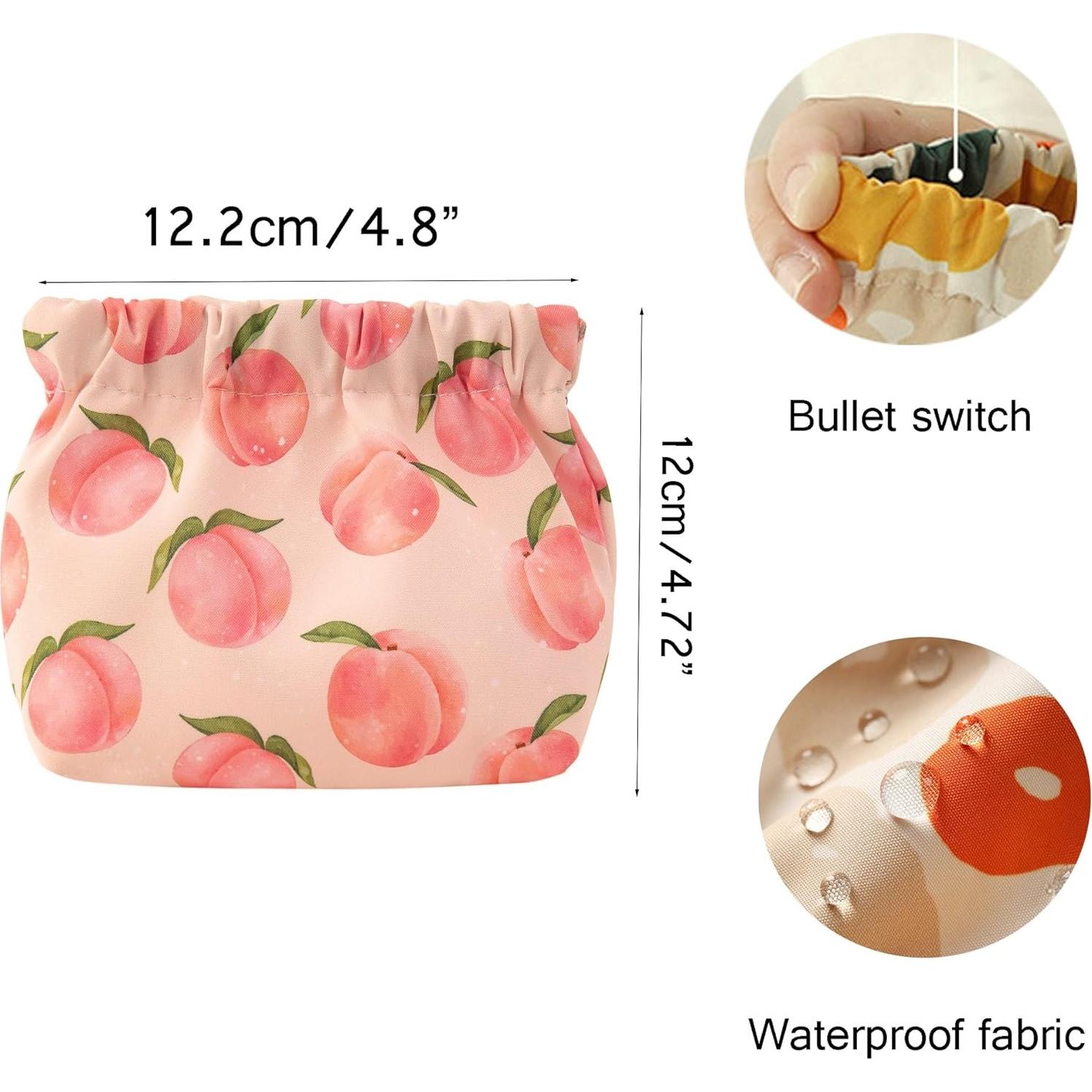 Bolsa Mini de Monedas MIAO JIN 4 Pcs Impermeable 12.2x11.9cm