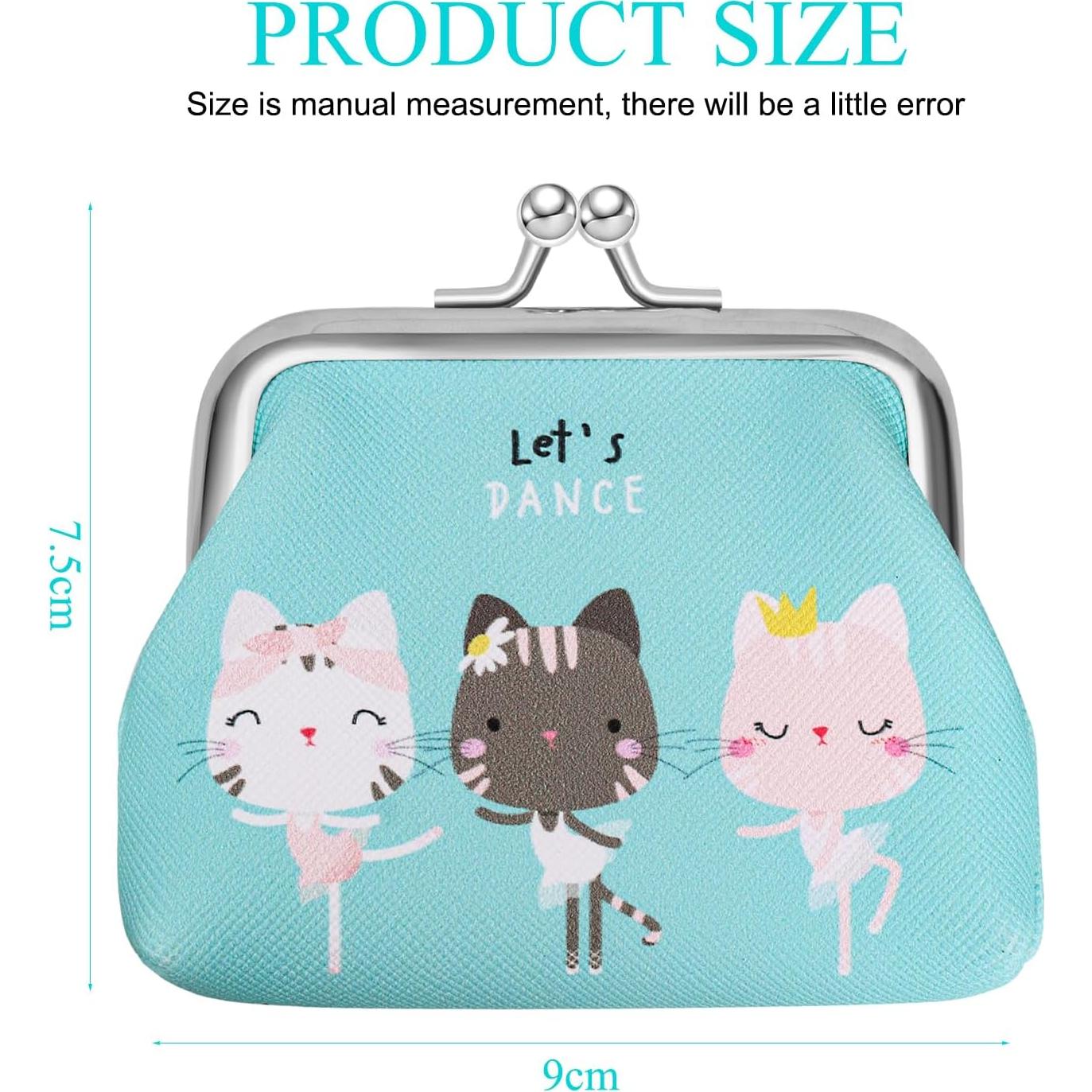 Monedero pequeño Acooruiteng de cuero PU verde 10x7.5cm