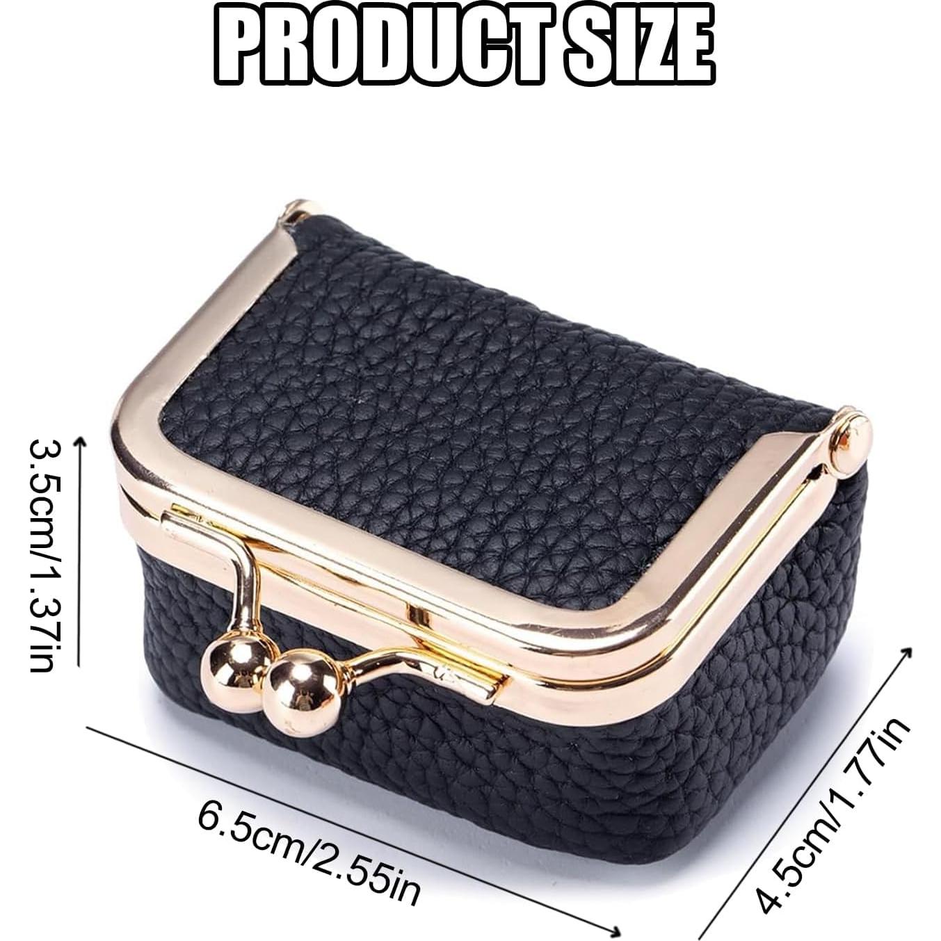 Caja de Joyería Mini KLESZZYD de Cuero Verde Vintage