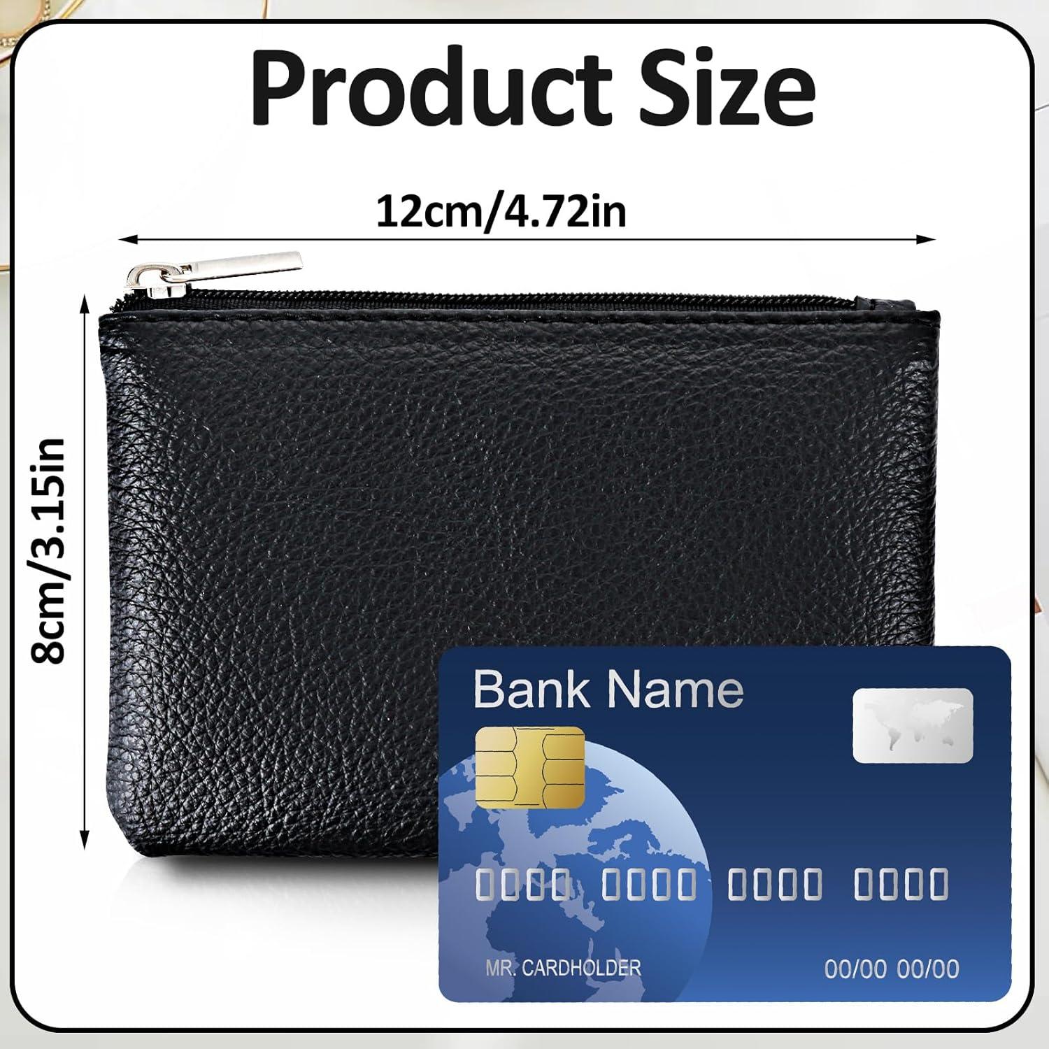 Conjunto de 3 Monederos de Cuero PU Oruola Negro 12x8cm