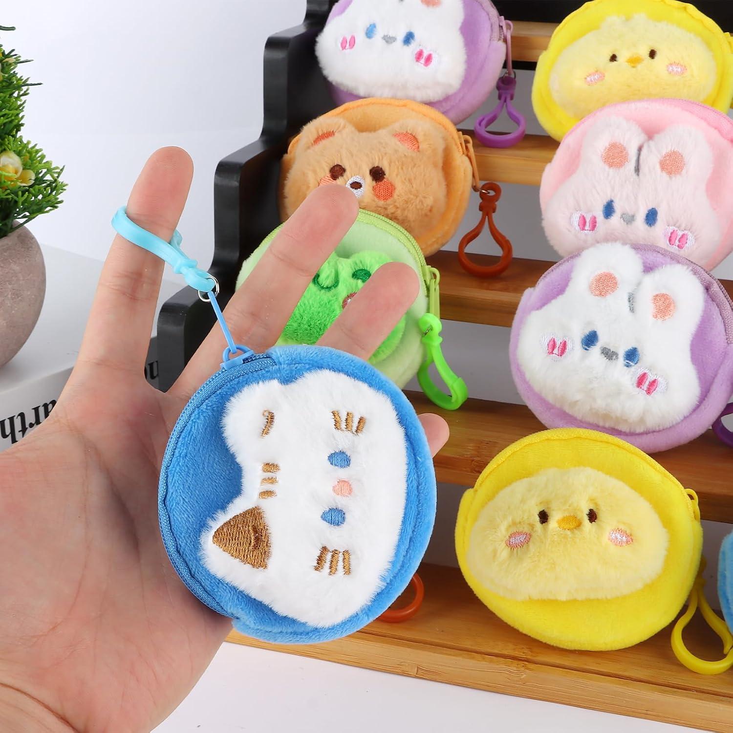 24 Monederos de Peluche Kawaii para Mujeres - Regalos Divertidos