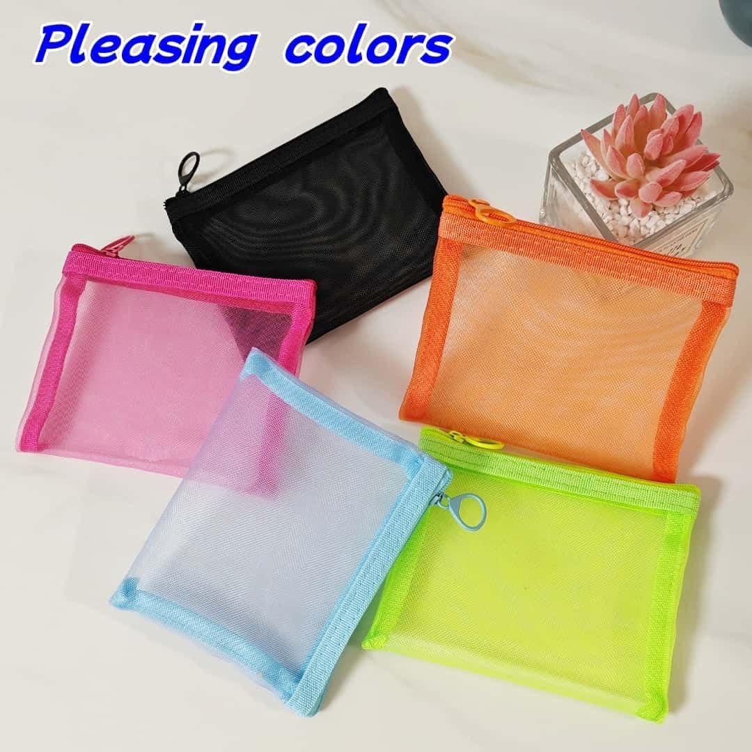 Paquete de 5 bolsas de malla con cremallera ZSlactp 13x10cm
