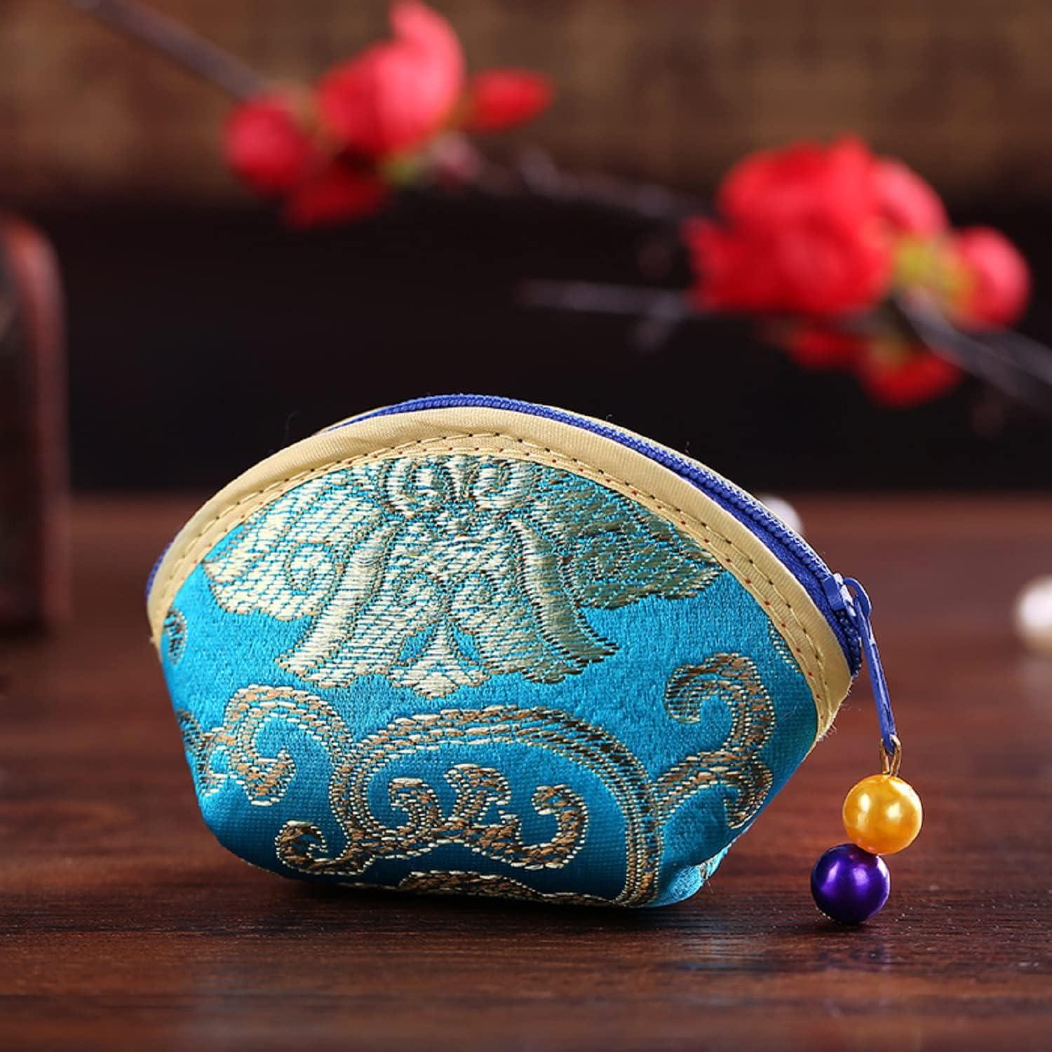 Monederos de Seda MIAO JIN 10 Piezas con Cremallera