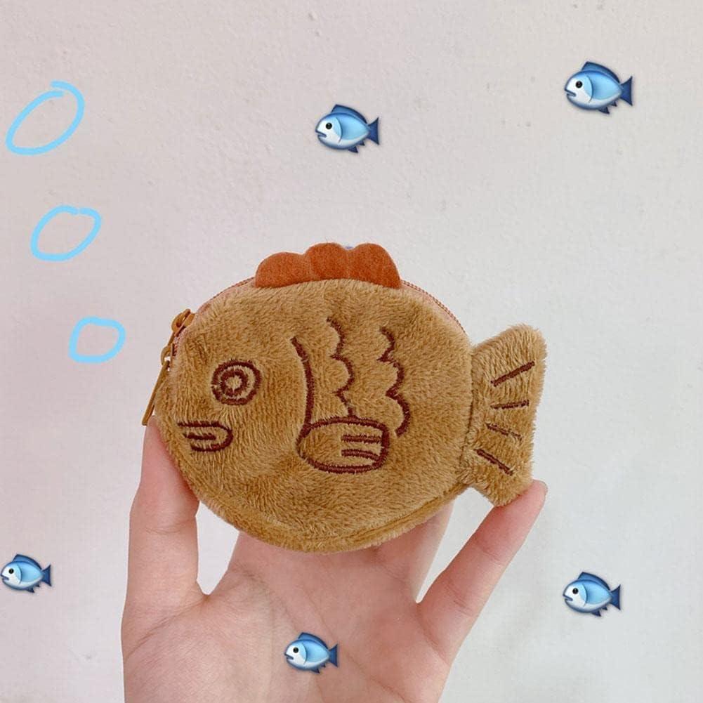 Monedero de Peluche Taiyaki Galepromot con Llavero 3.05x11.94cm