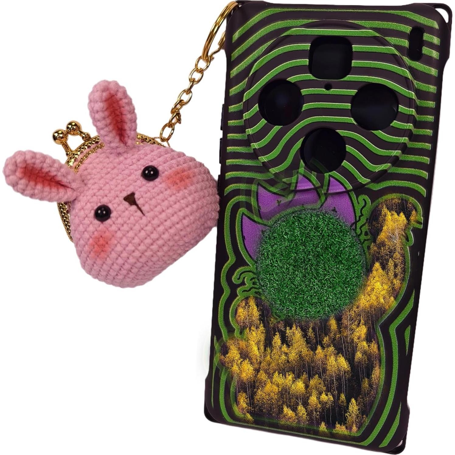 Monedero de Ganchillo Hecho a Mano para Niñas - Conejito Rosa