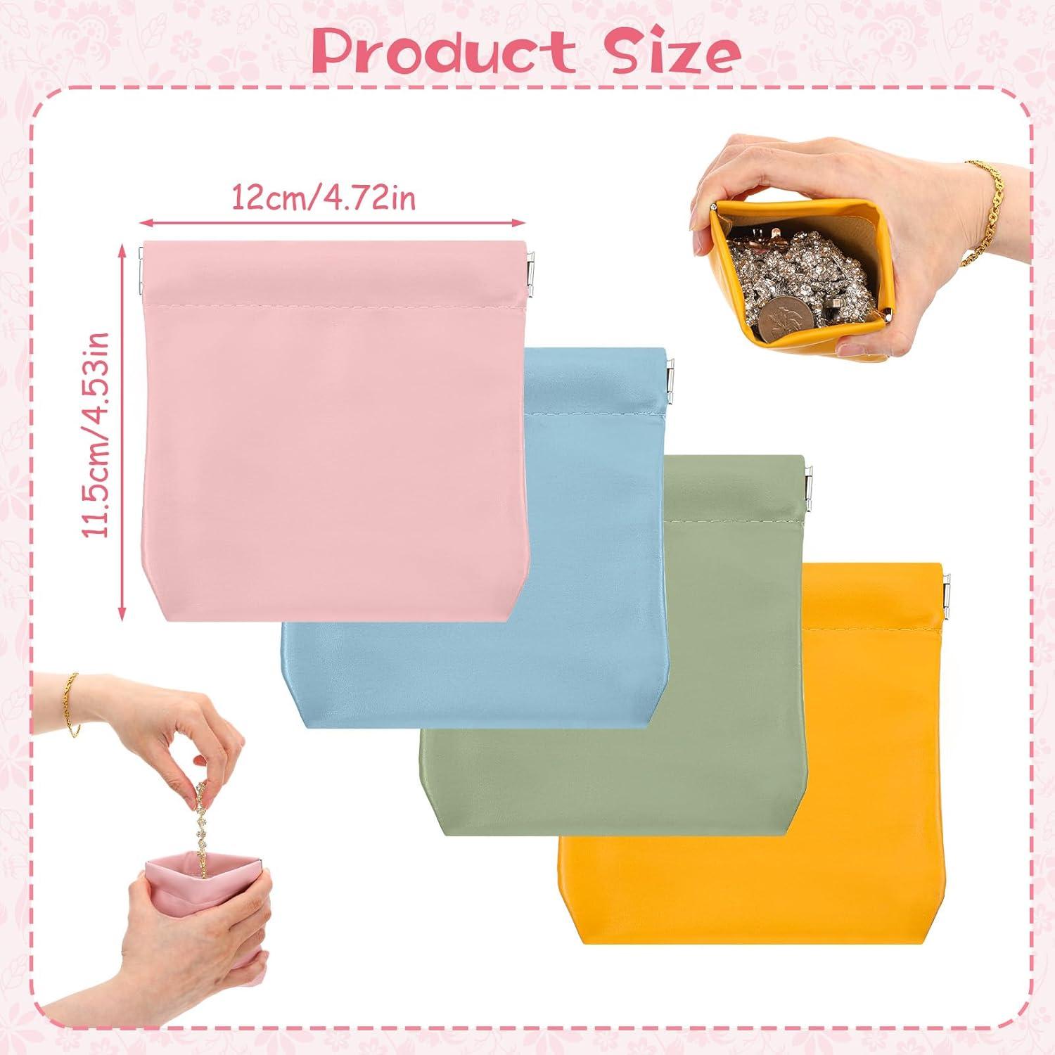 Juego de 4 Monederos Mini Mabor de Cuero PU Multicolor