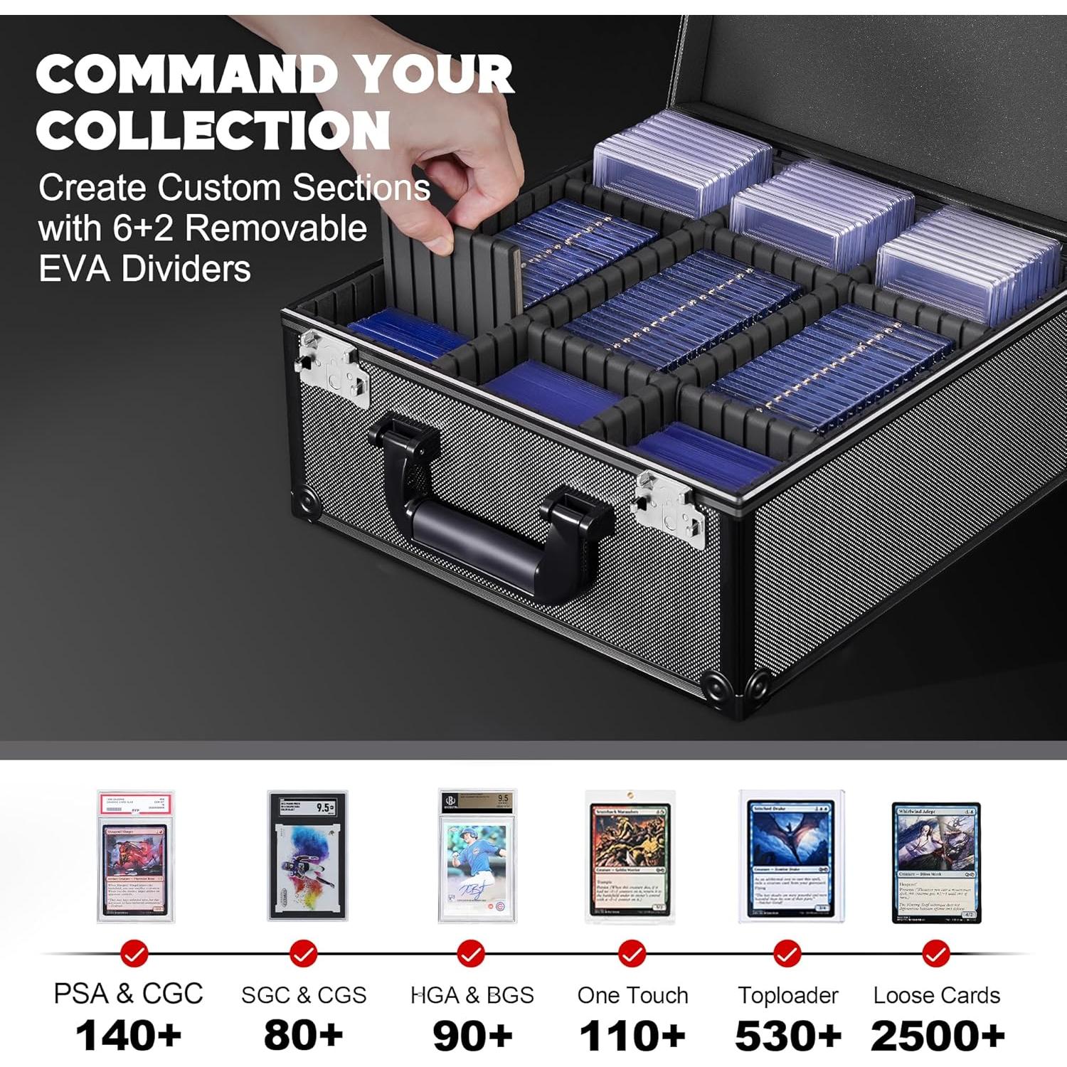 Caja de Almacenamiento de Cartas Kabinka con Ventana - Negro