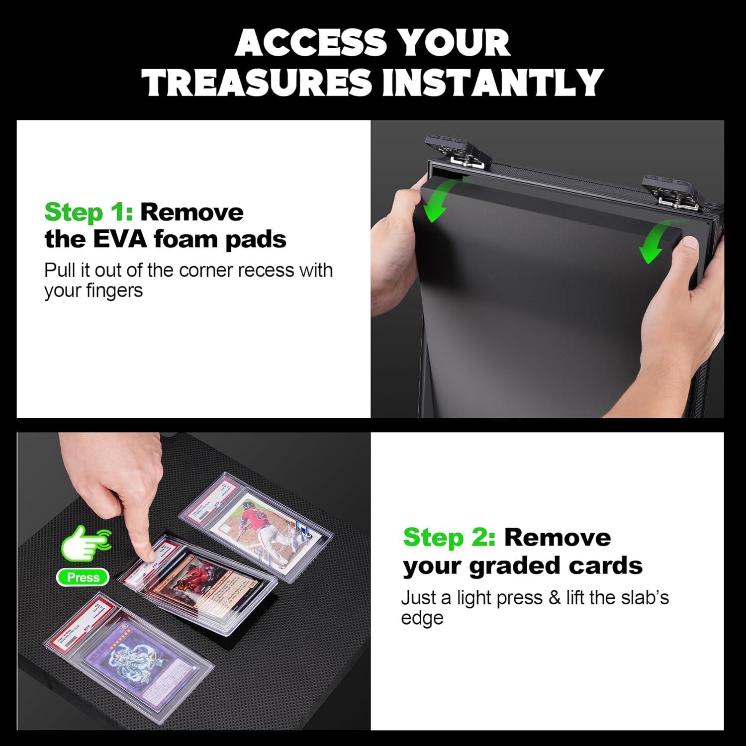 Caja de Almacenamiento de Cartas Kabinka con Ventana - Negro