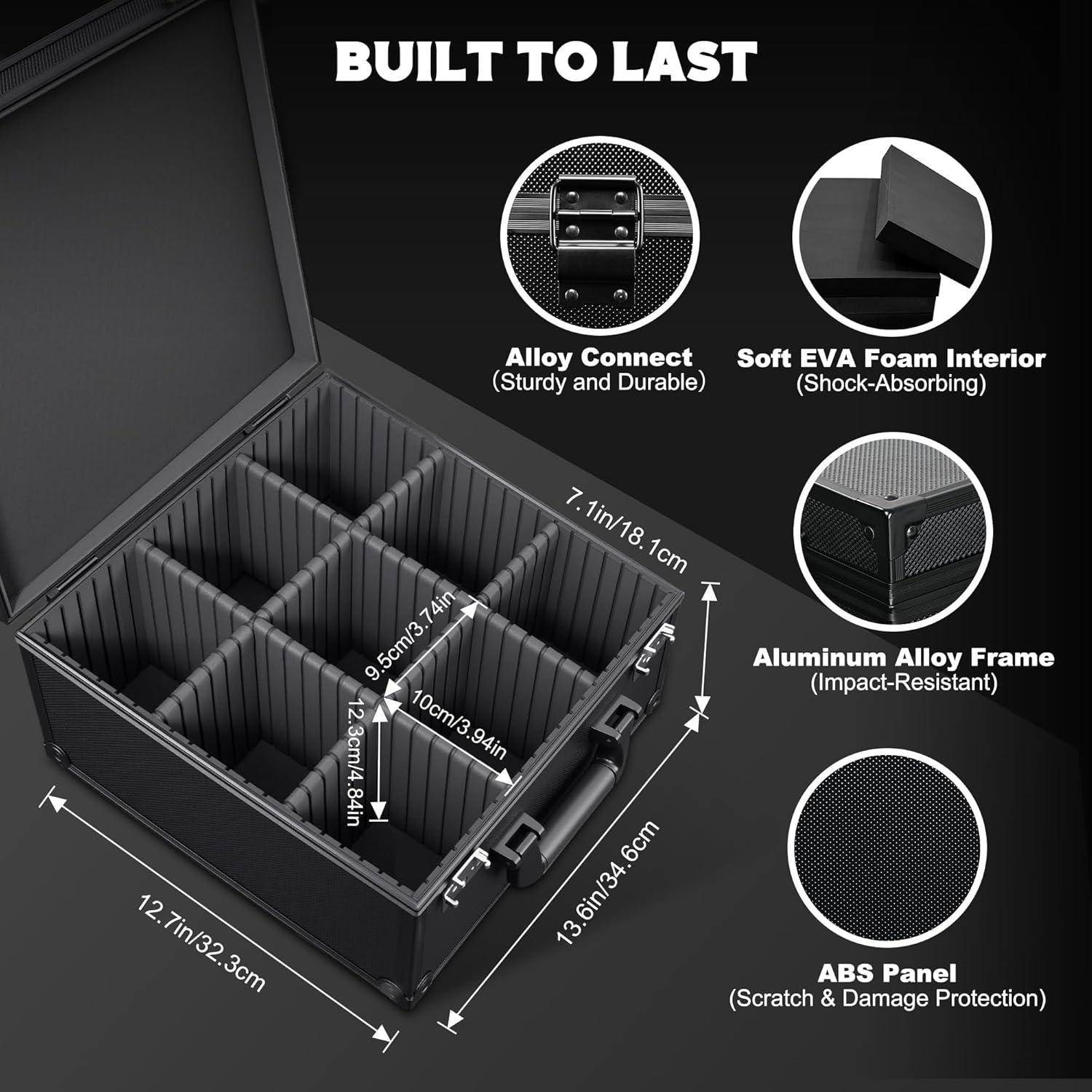 Caja de Almacenamiento de Cartas Kabinka con Ventana - Negro