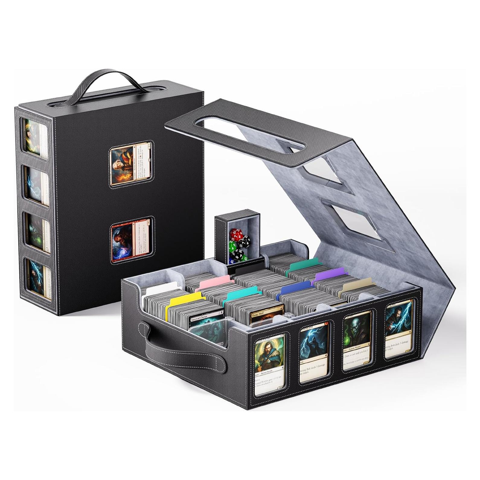 Caja de Almacenamiento de Cartas Dufvrpe 3500+ con Asa y Divisores