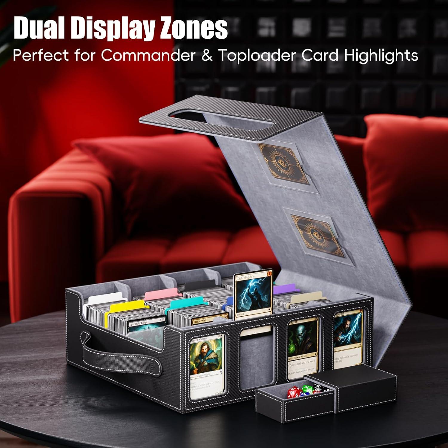 Caja de Almacenamiento de Cartas Dufvrpe 3500+ con Asa y Divisores